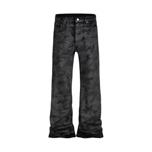 VIBE Glitter Coated Flared Denim Jeans Size US 34 / EU 50 - 5 Thumbnail