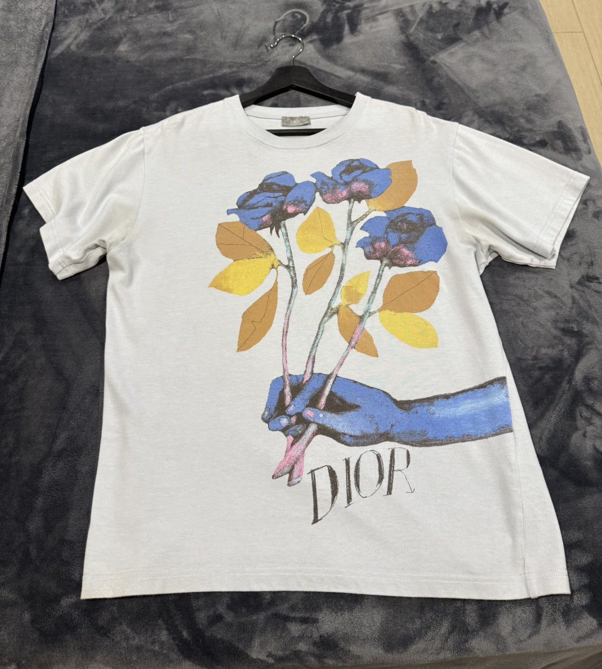 Christian Dior フラワープリント長袖シャツ Christian Dior フラワープリント長袖シャツ Dior Flower Shirt