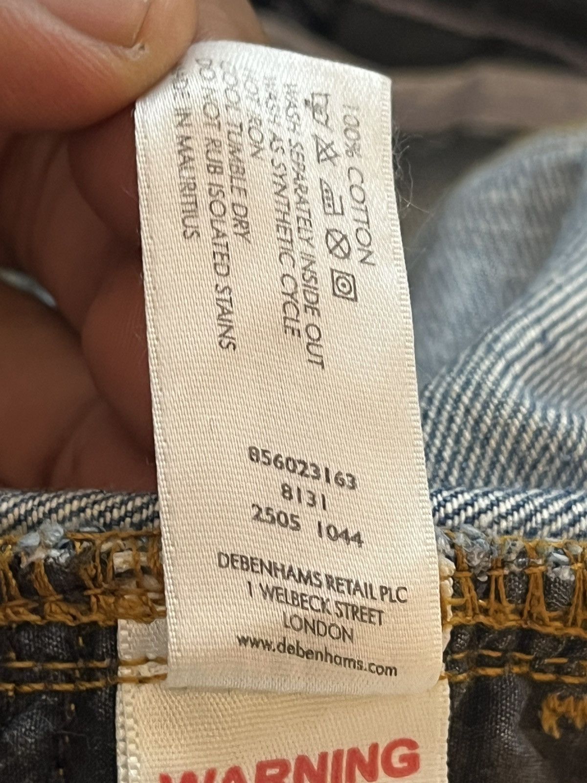 Jasper Conran Vintage Jasper conran Baggy Faded Denim Size US 31 - 10 Thumbnail