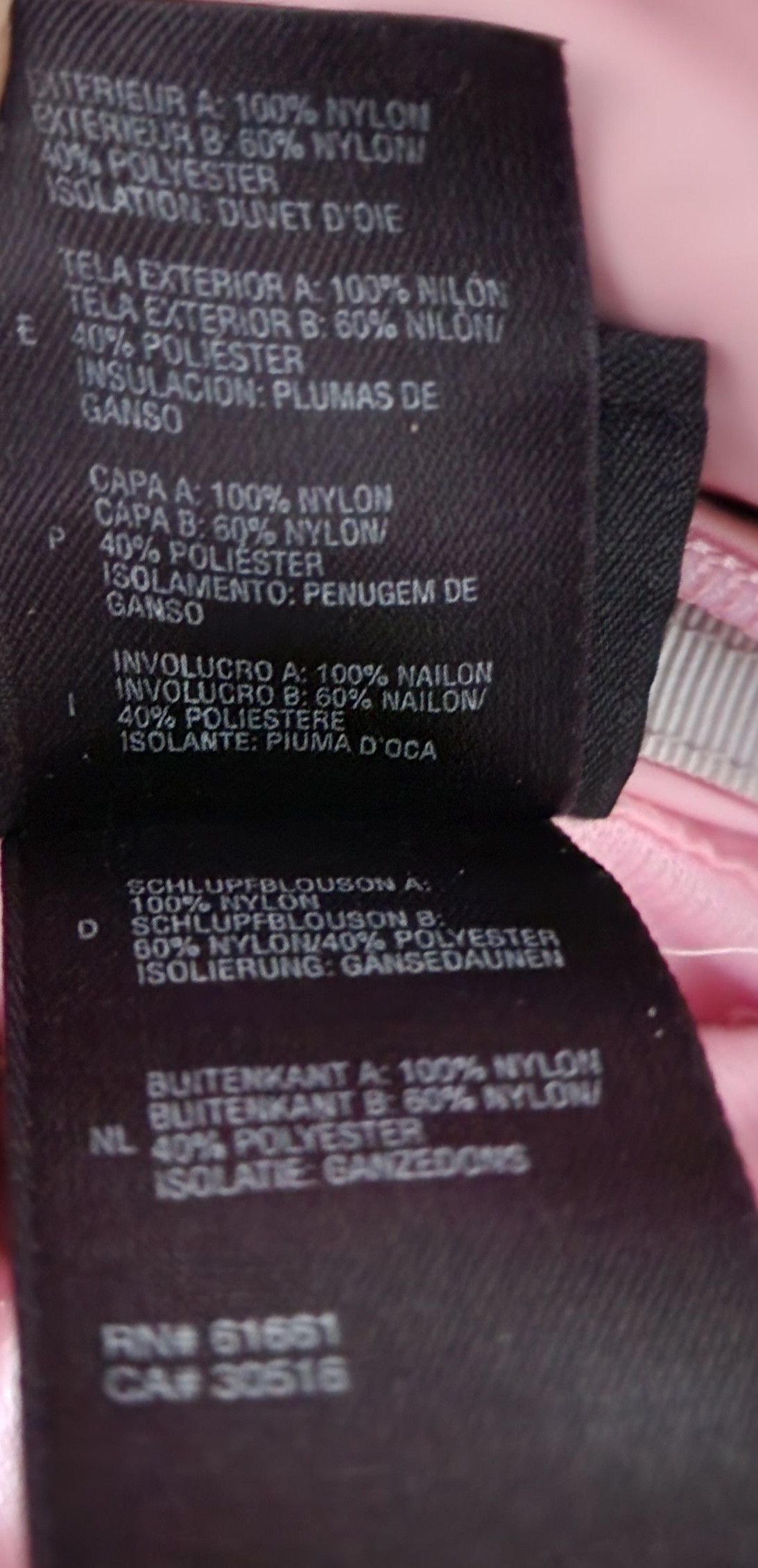The North Face The North Face Girl's Pink/Plaid 550 Reversible Puffer XL Size S / US 4 / IT 40 - 13 Thumbnail