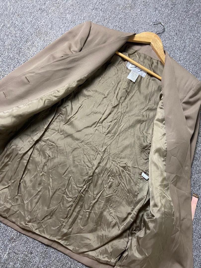 Japanese Brand Vintage GENY Collarless Blazer with Buttons (202) Size XS / US 0-2 / IT 36-38 - 6 Thumbnail