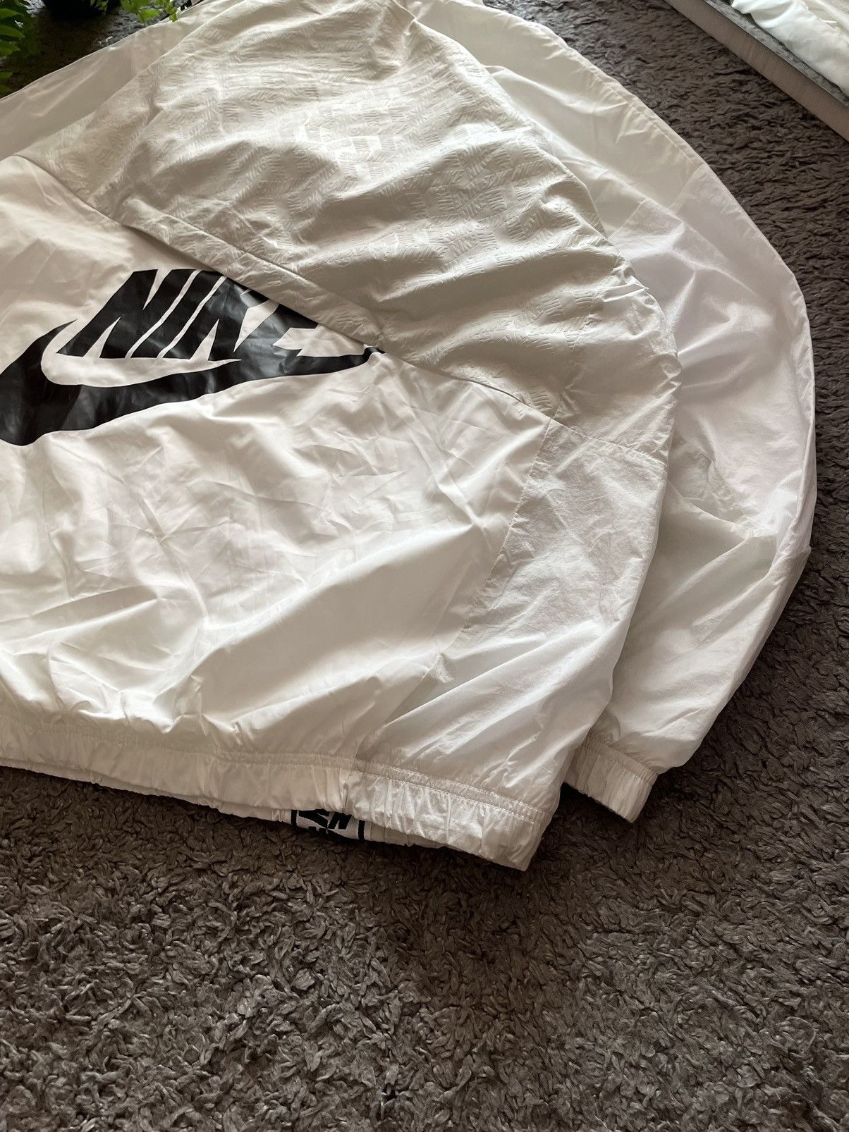 Nike × Vintage Nike Anorak Light Jacket Streetwear Oversize Big Logo Rare Size US L / EU 52-54 / 3 - 5 Thumbnail