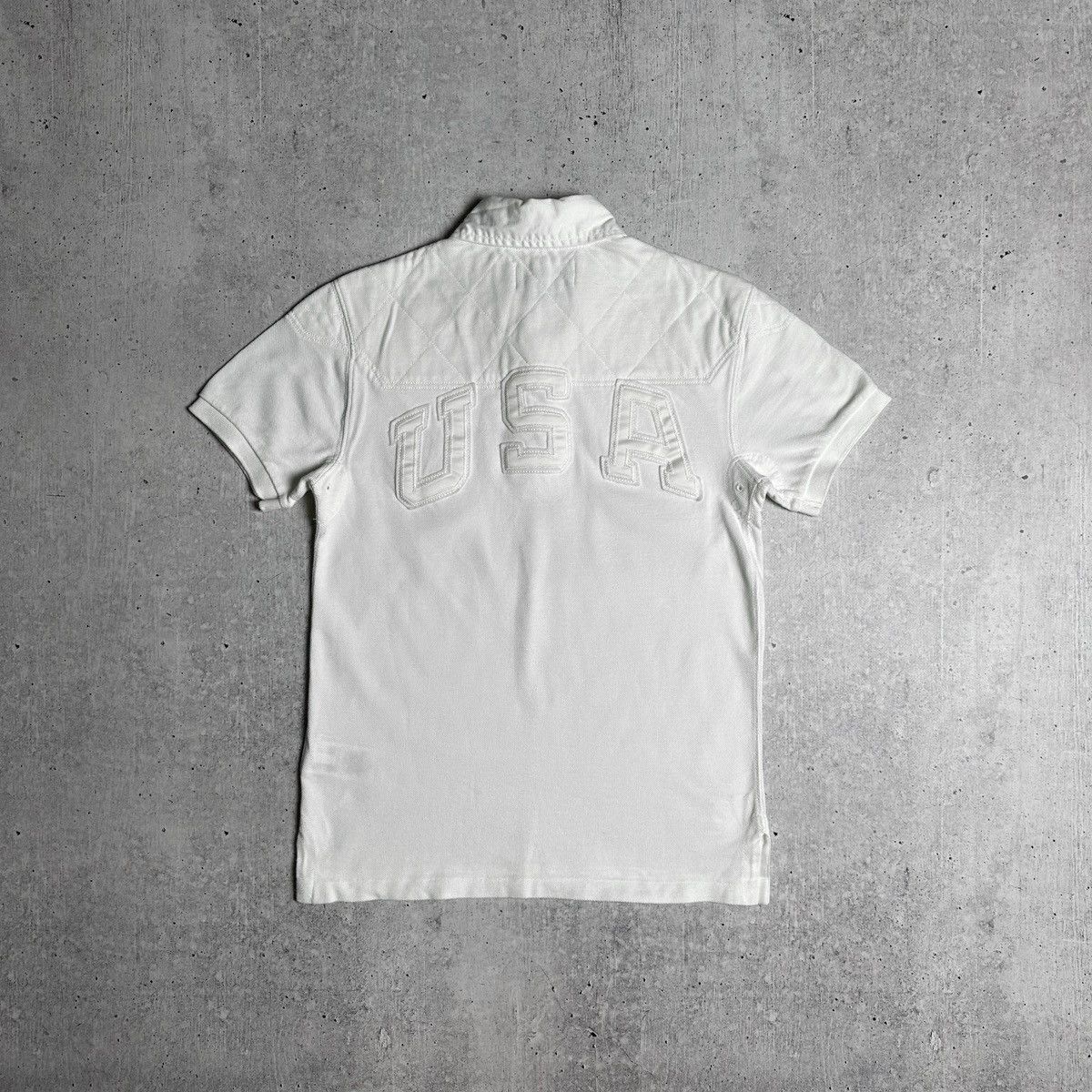 Polo Ralph Lauren × Vintage Polo Ralph Lauren White Polo USA number 3 Size US S / EU 44-46 / 1 - 1 Thumbnail