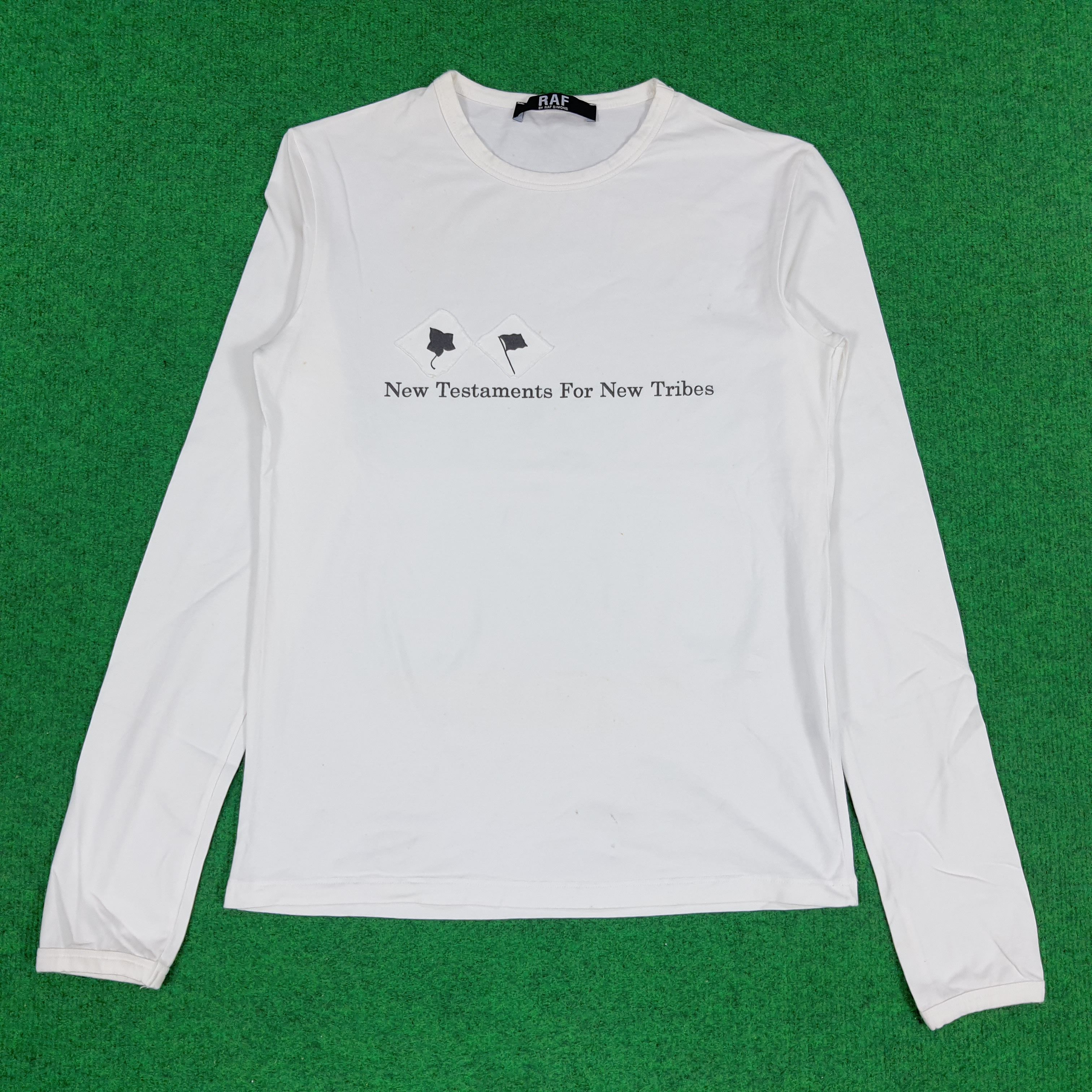 Raf by Raf Simons × Vintage Vintage Raf by Raf Simons Long Sleeve Designer Tshirt Size S / US 4 / IT 40 - 1 Thumbnail