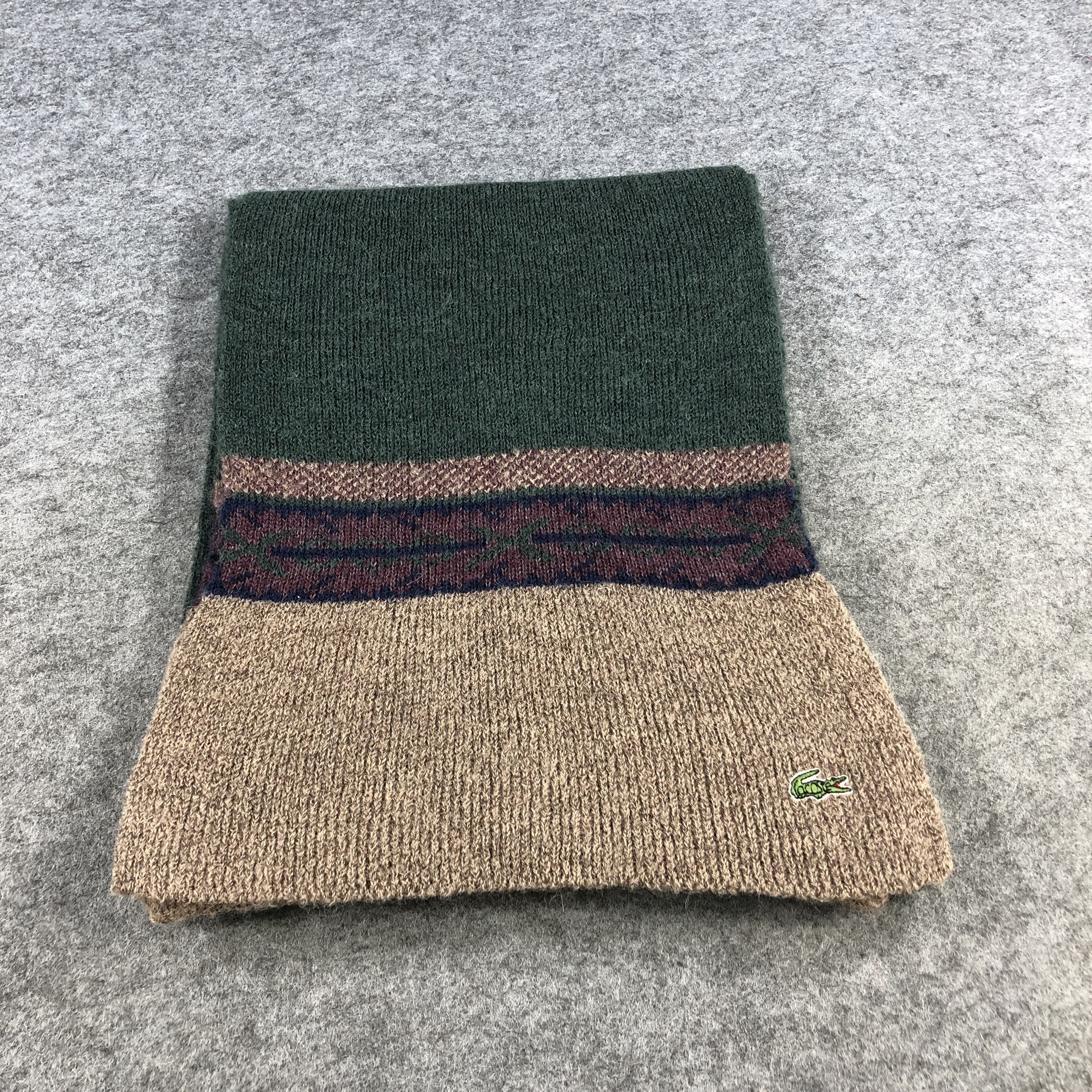 Lacoste Lacoste Wool Scarf Muffler V878 Size ONE SIZE - 2 Thumbnail