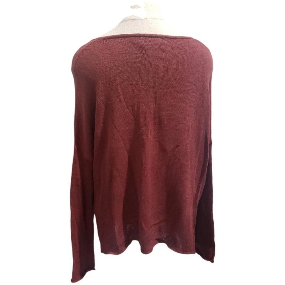 Designer CT1913 Wooden Ships Crescent Moon & Stars Brown Sweater S/M Size S / US 4 / IT 40 - 4 Thumbnail