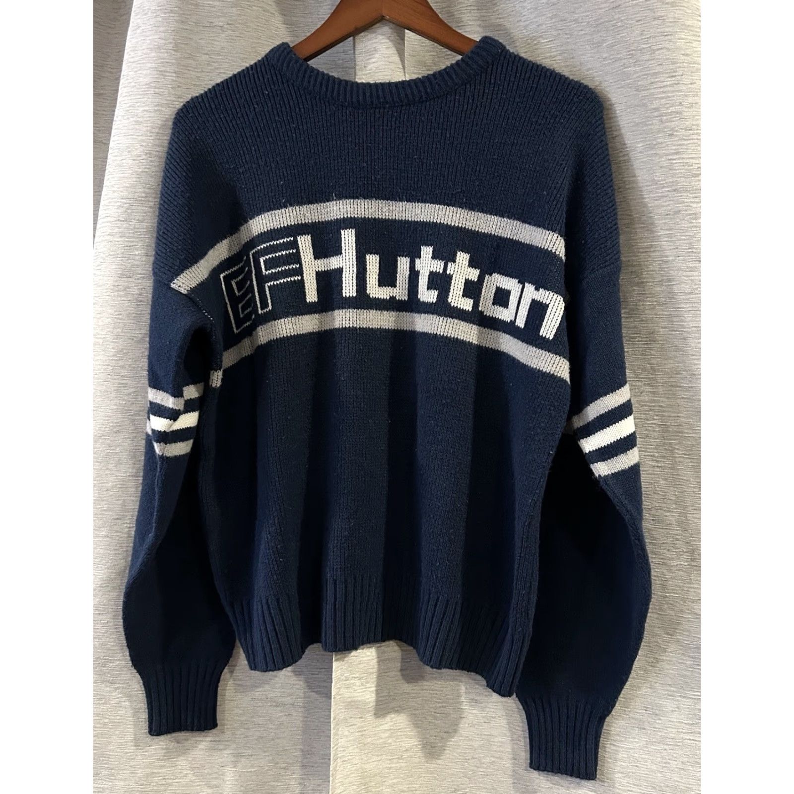 Vintage VINTAGE Cliff Engle Sweater 80s Pullover Crew Neck Wool Orlon Men M Blue Sweatshirt Shirt Size US M / EU 48-50 / 2 - 2 Thumbnail