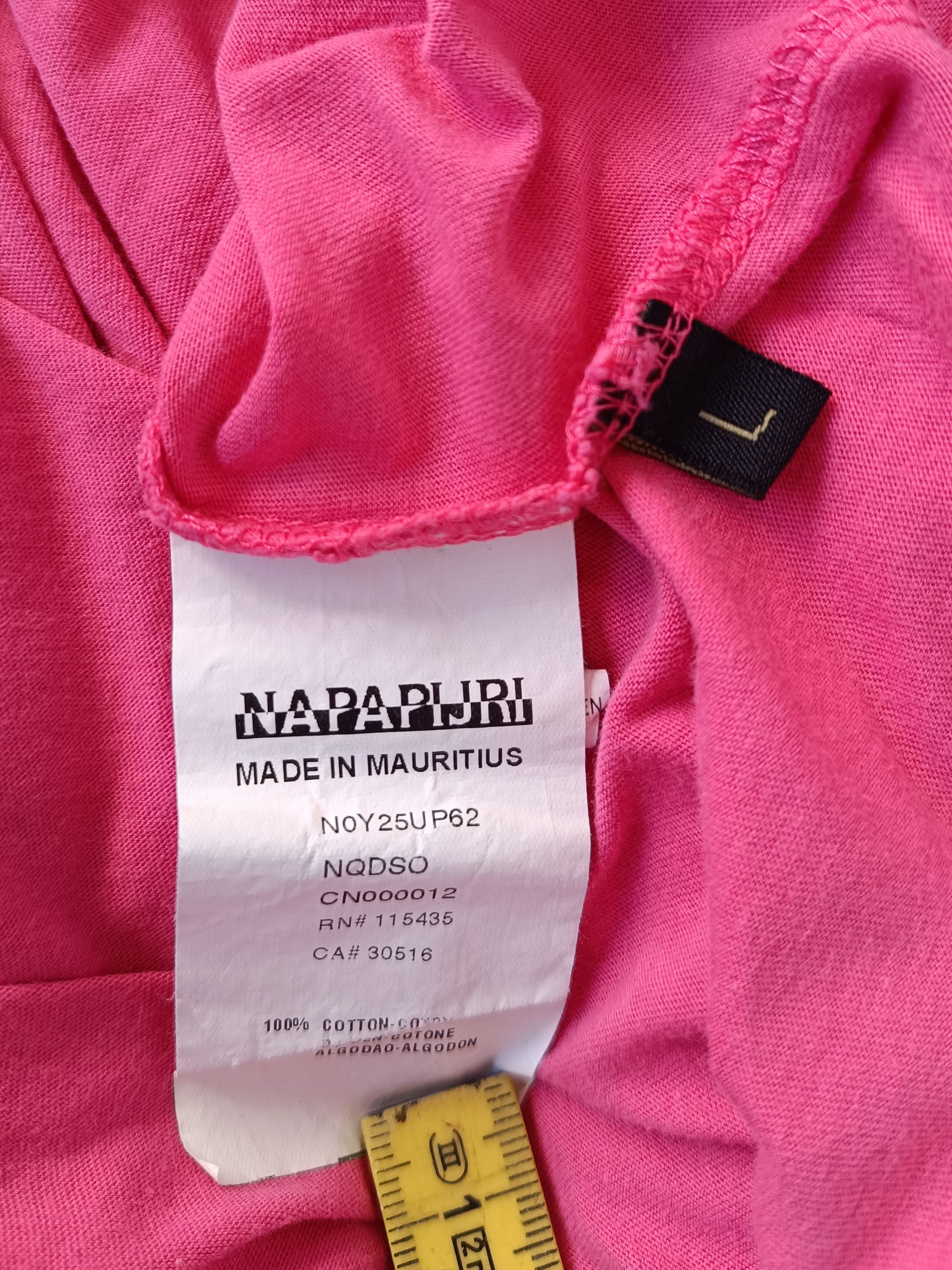 Napapijri Napapijri T-shirt Size L Pink Size US L / EU 52-54 / 3 - 7 Thumbnail