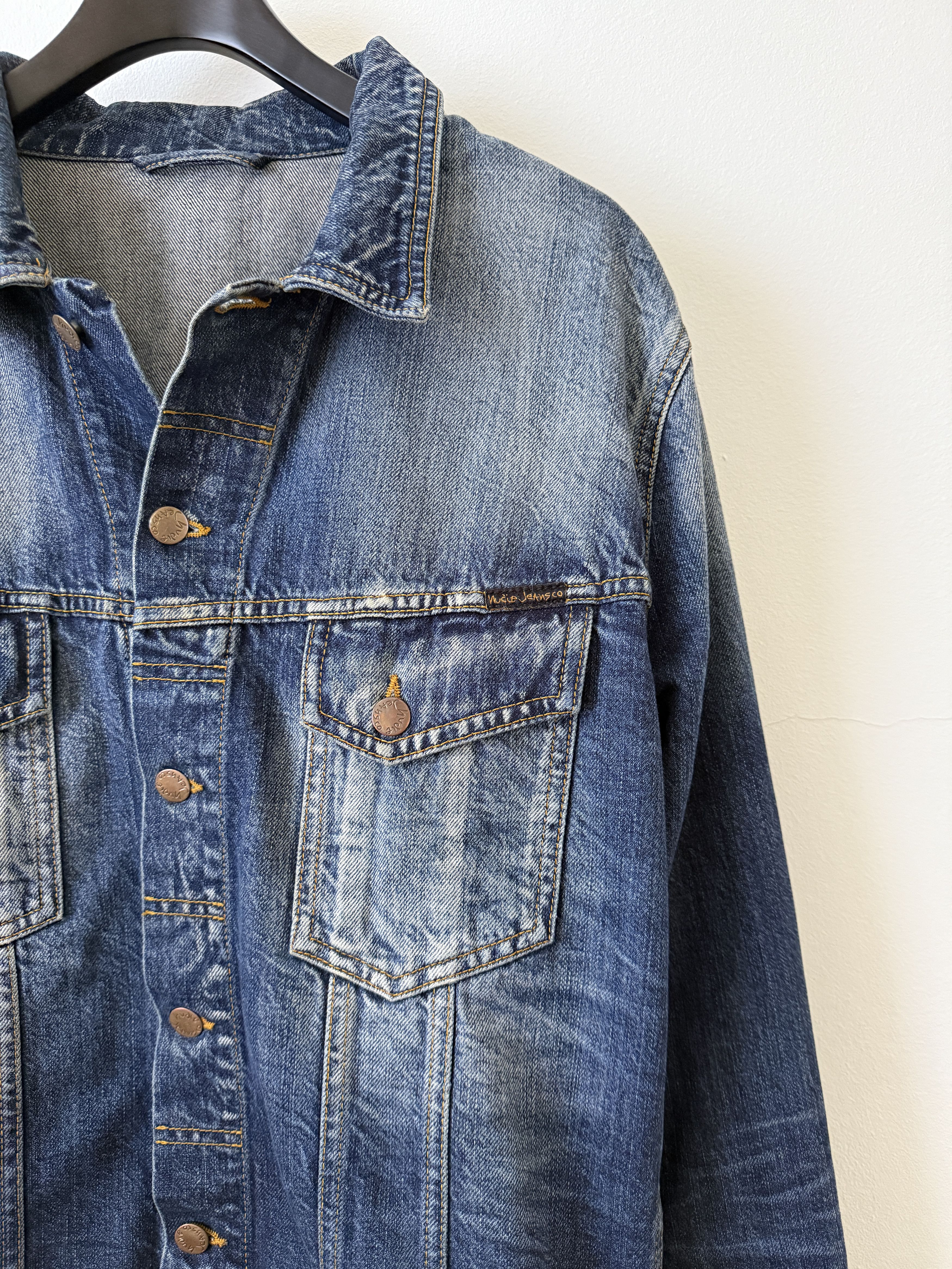 Nudie Jeans Faded Denim Jean Jacket Size US XXL / EU 58 / 5 - 7 Thumbnail