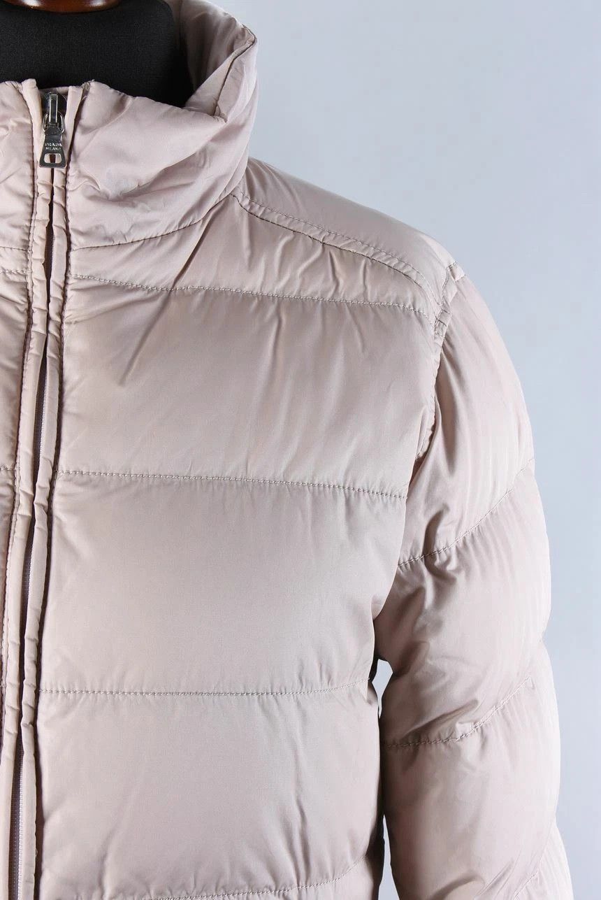 Prada Women's Prada Art. 280623 Down Puffer Jacket Nude Pink Beige Size US M / EU 48-50 / 2 - 2 Thumbnail
