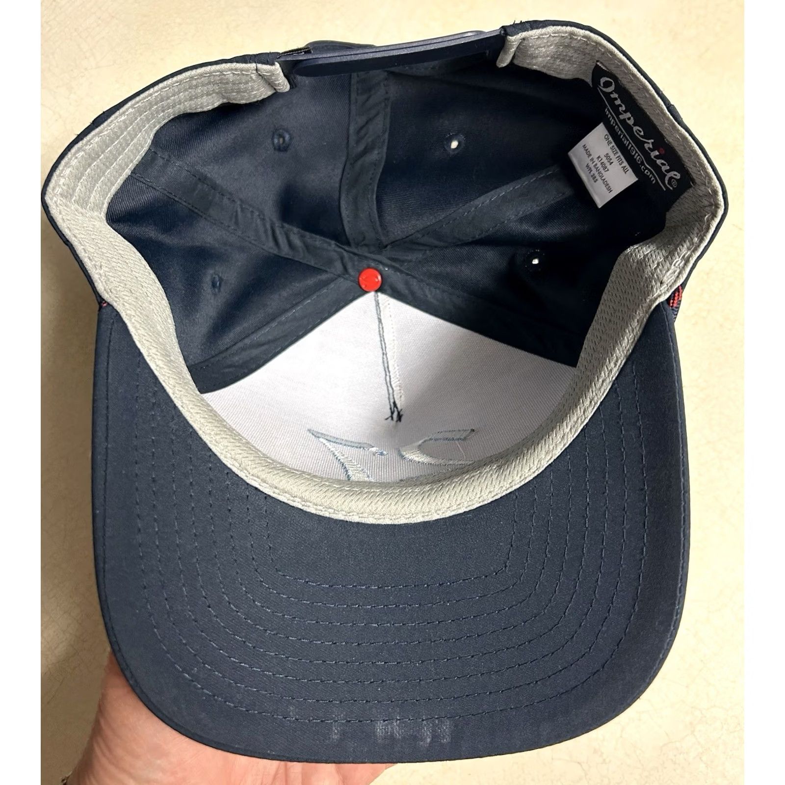 Imperial NWT Imperial True Fit Rope Hat 27 Embroidered Navy Snapback Golf Hat/Cap Men One Size Blue Accessories Casual Outdoor Sports Size ONE SIZE - 7 Thumbnail
