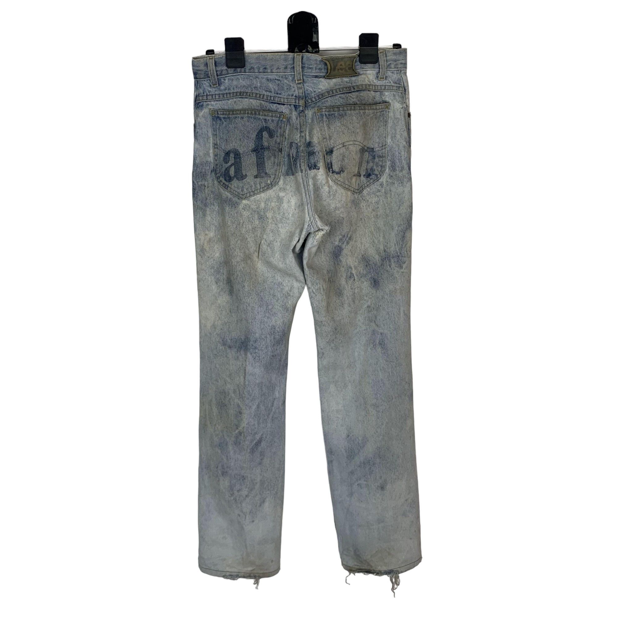 Lee Vintage Lee Treasure Straight Cut Distressed Jeans Size US 32 / EU 48 - 7 Thumbnail