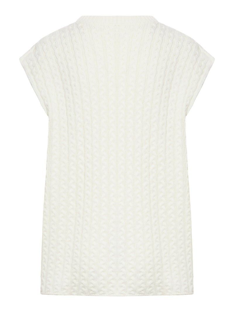 Loewe LOEWE $1700 White Wool Vest New & Authentic Size ONE SIZE - 2 Thumbnail