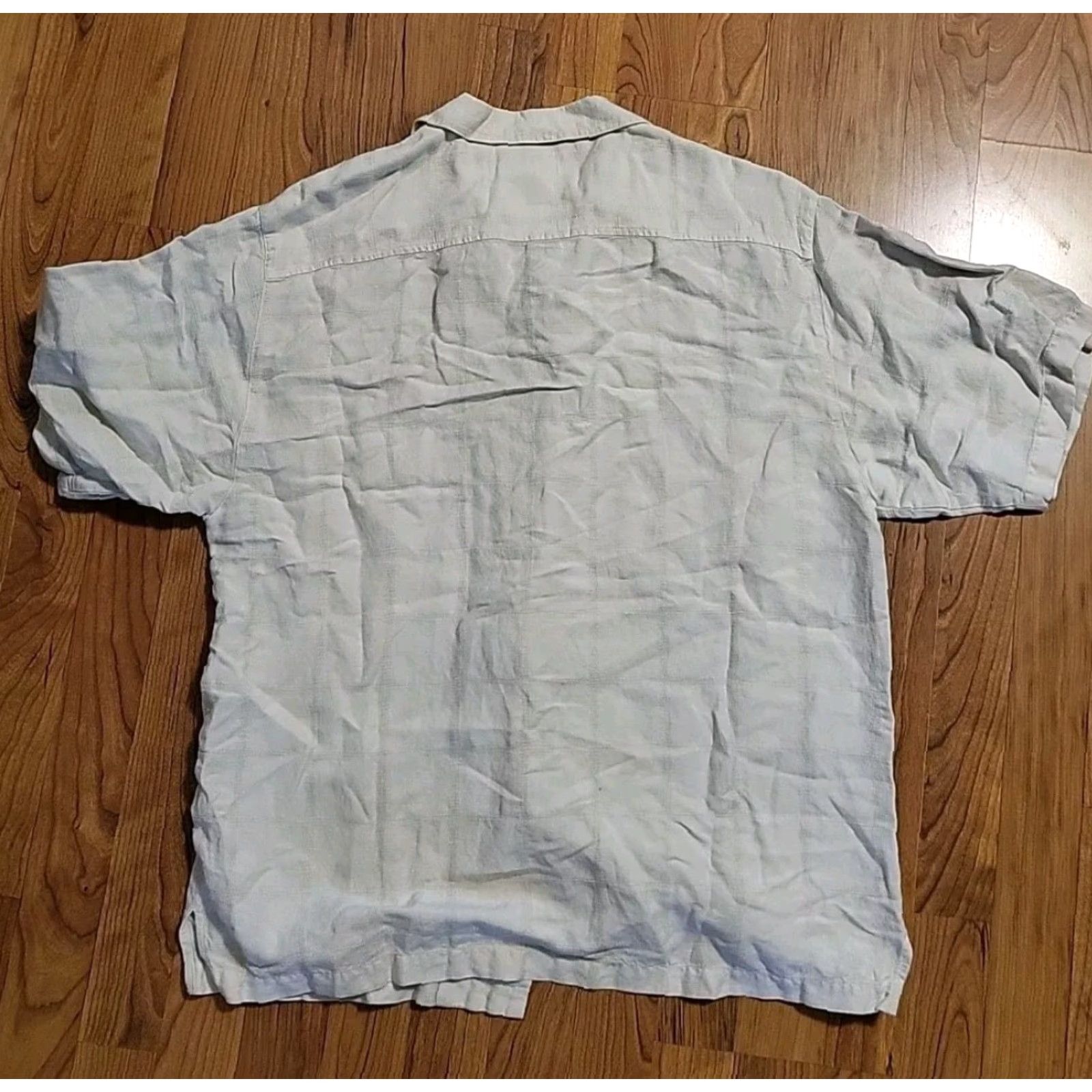 Vintage Linen Blend SS Beige Button-Up Casual Island Sport Shirt Vacay 46" Chest Med Size US M / EU 48-50 / 2 - 6 Thumbnail