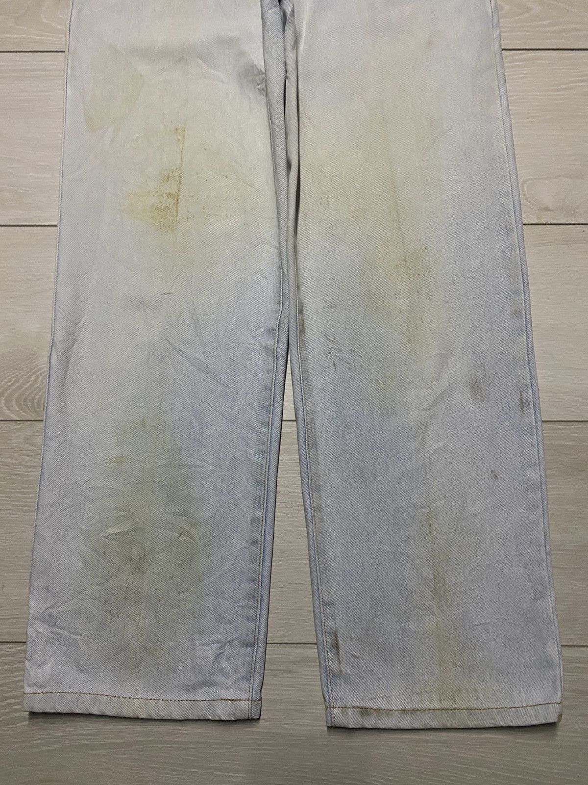Vintage Vintage Giordano Blue Light Wash Rusty Loose Jeans Size US 30 / EU 46 - 5 Thumbnail