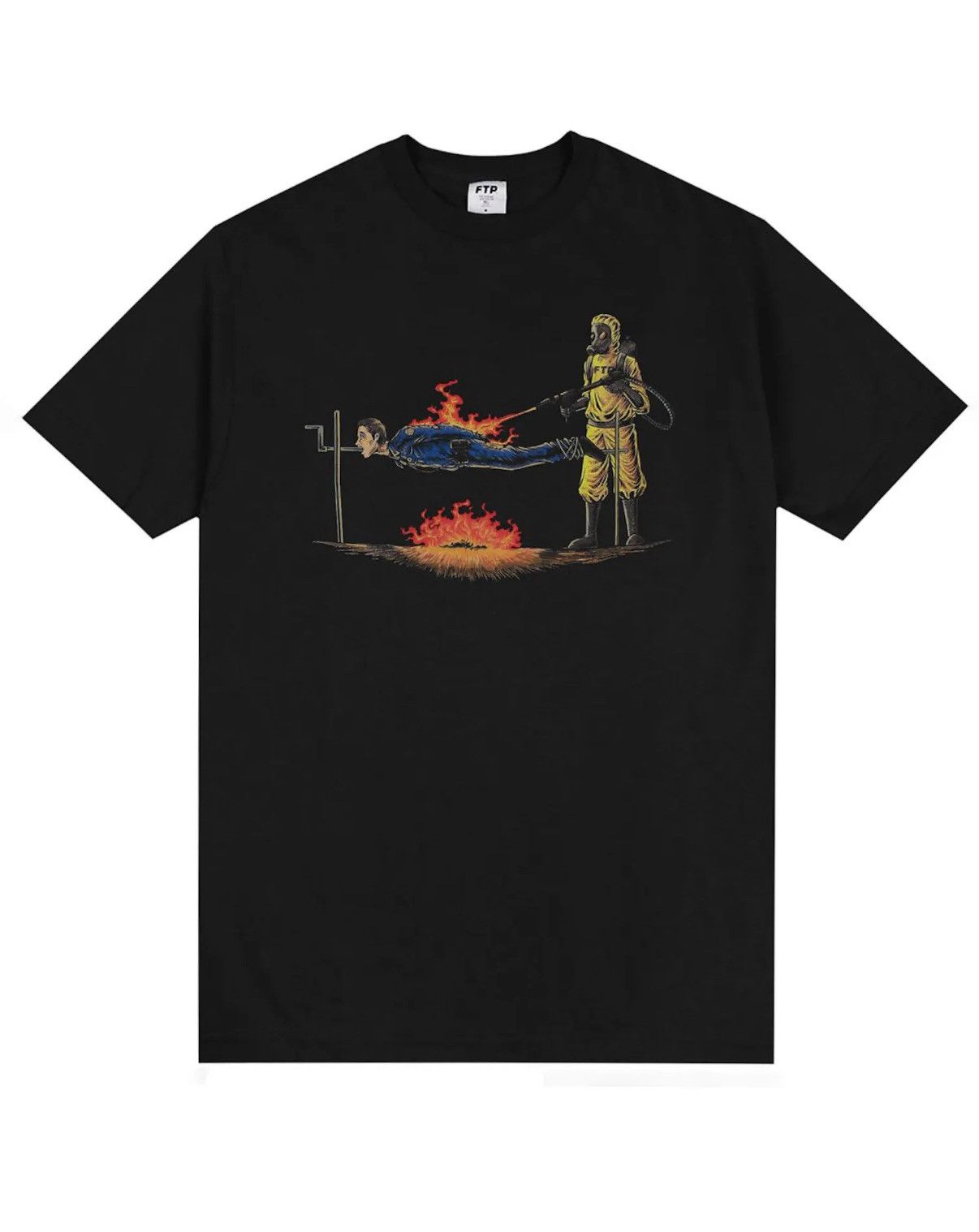 Fuck The Population FTP Black Pig Roast Tee Shirt Size US L / EU 52-54 / 3 - 1 Thumbnail