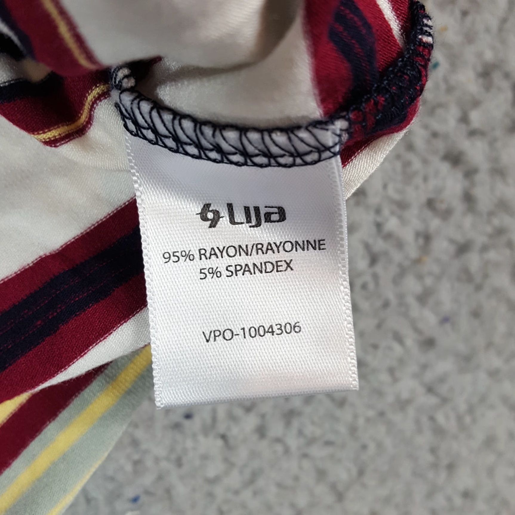 Vintage LIJA Polo Women's 2XL Striped Collared Lightweight Button Golf Shirt VINTAGE (if applicable) Size XXL / US 16-18 / IT 52-54 - 8 Thumbnail