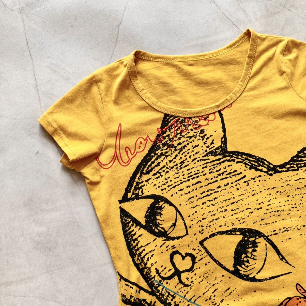 Hysteric Glamour Cute Chill Cat Y2K Hysteric Glamour Vibe T Shirt Cop Copine Size L / US 10 / IT 46 - 4 Thumbnail