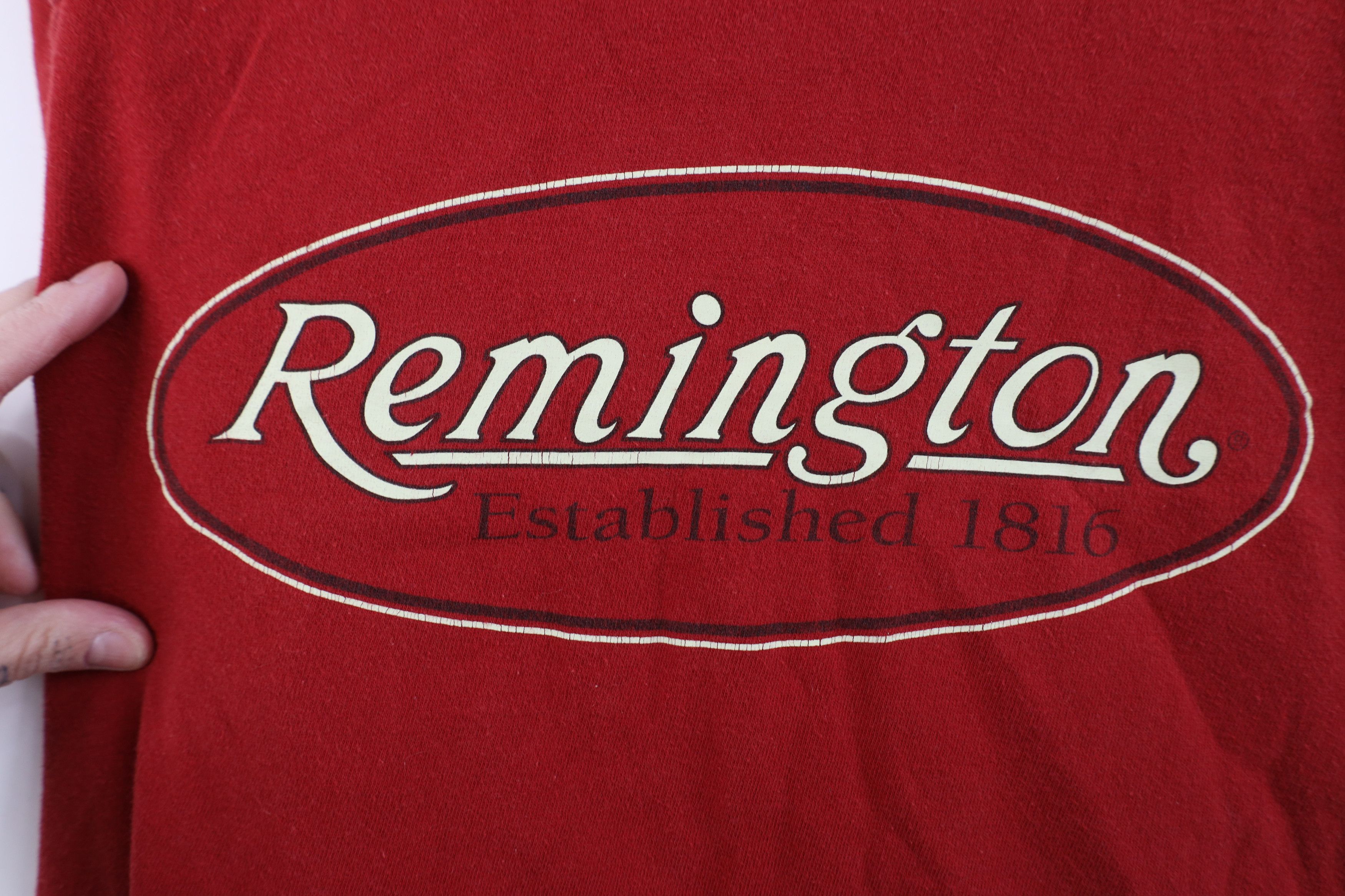 Vintage Vintage Remington UMC Hunting Bear Long Sleeve T-Shirt Red Size US XXL / EU 58 / 5 - 6 Thumbnail
