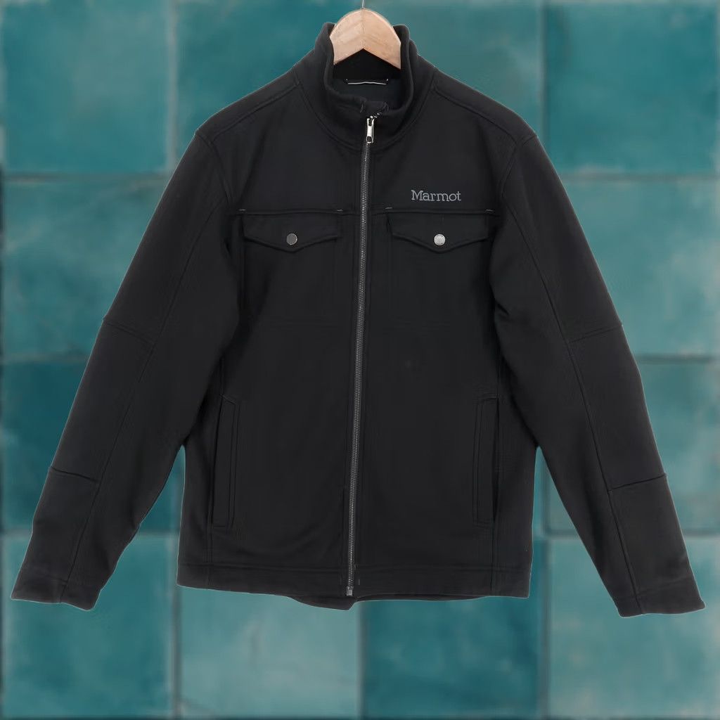 Marmot Marmot Jacket Mens Small Black Softshell Full Zip Chest Pockets Outdoor Coat Size US S / EU 44-46 / 1 - 1 Thumbnail