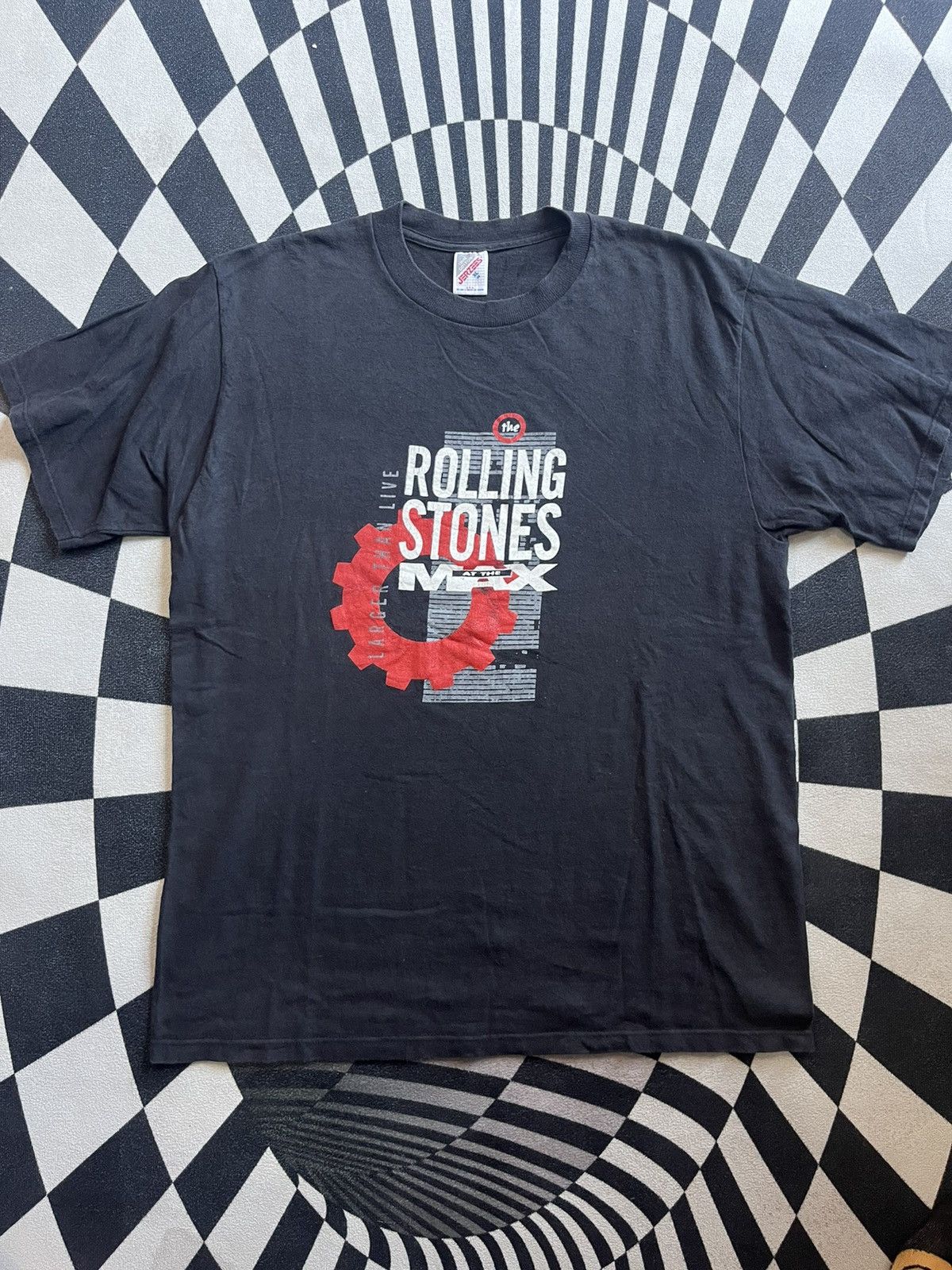 The Rolling Stones Vintage The ROLLING STONES At The MAX Larger Than Live 90’s Size US XL / EU 56 / 4 - 3 Thumbnail