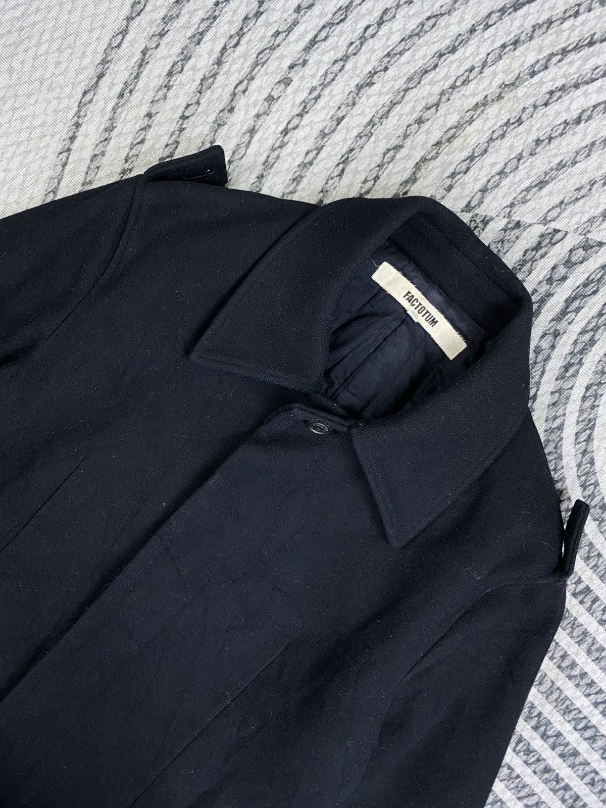 FACTOTUM Vintage Factotum Casual Black Front Button Coat Size US S / EU 44-46 / 1 - 6 Thumbnail