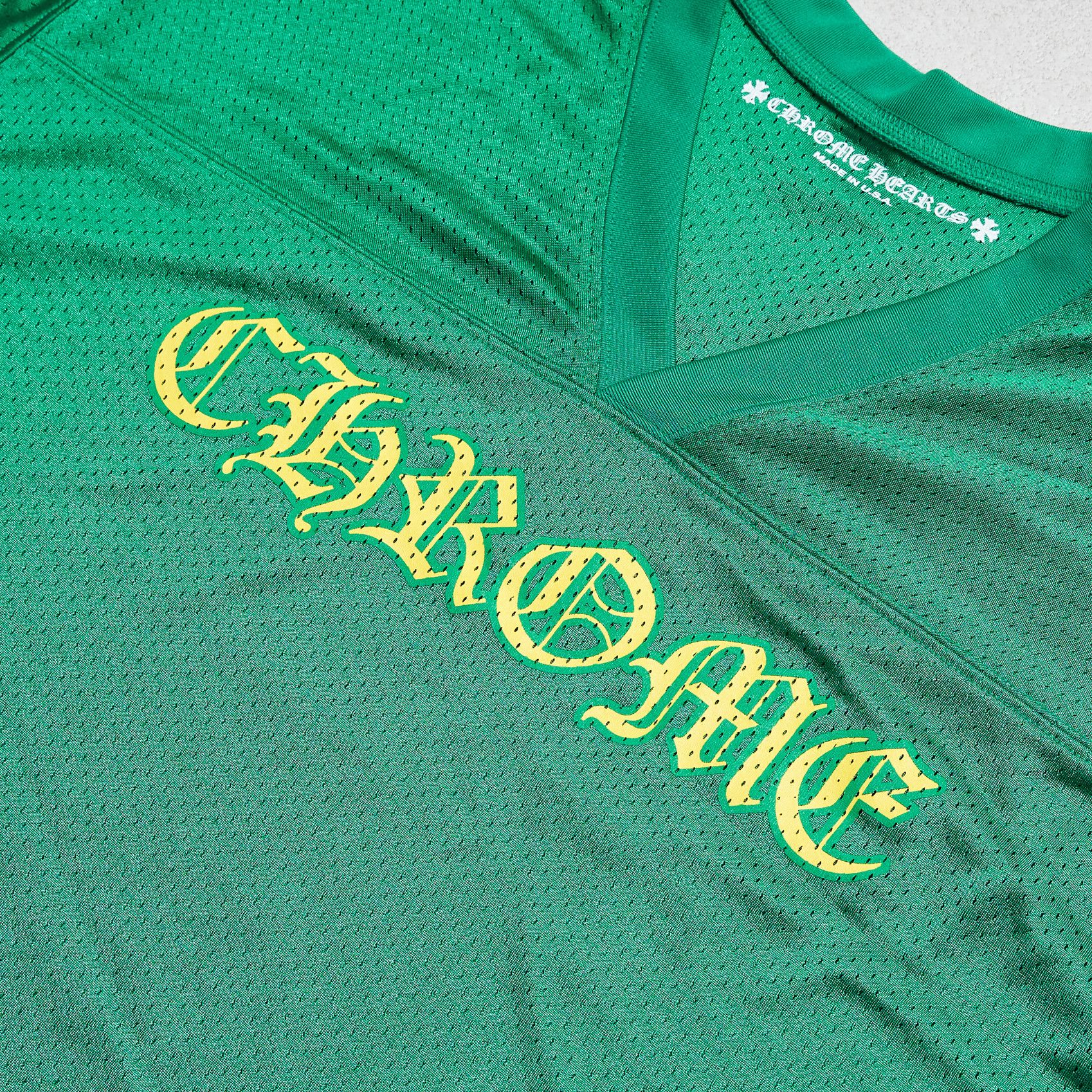 Chrome Hearts CHROME HEARTS Sports Mesh Varsity S/S Warm Up Jersey Size US L / EU 52-54 / 3 - 9 Thumbnail