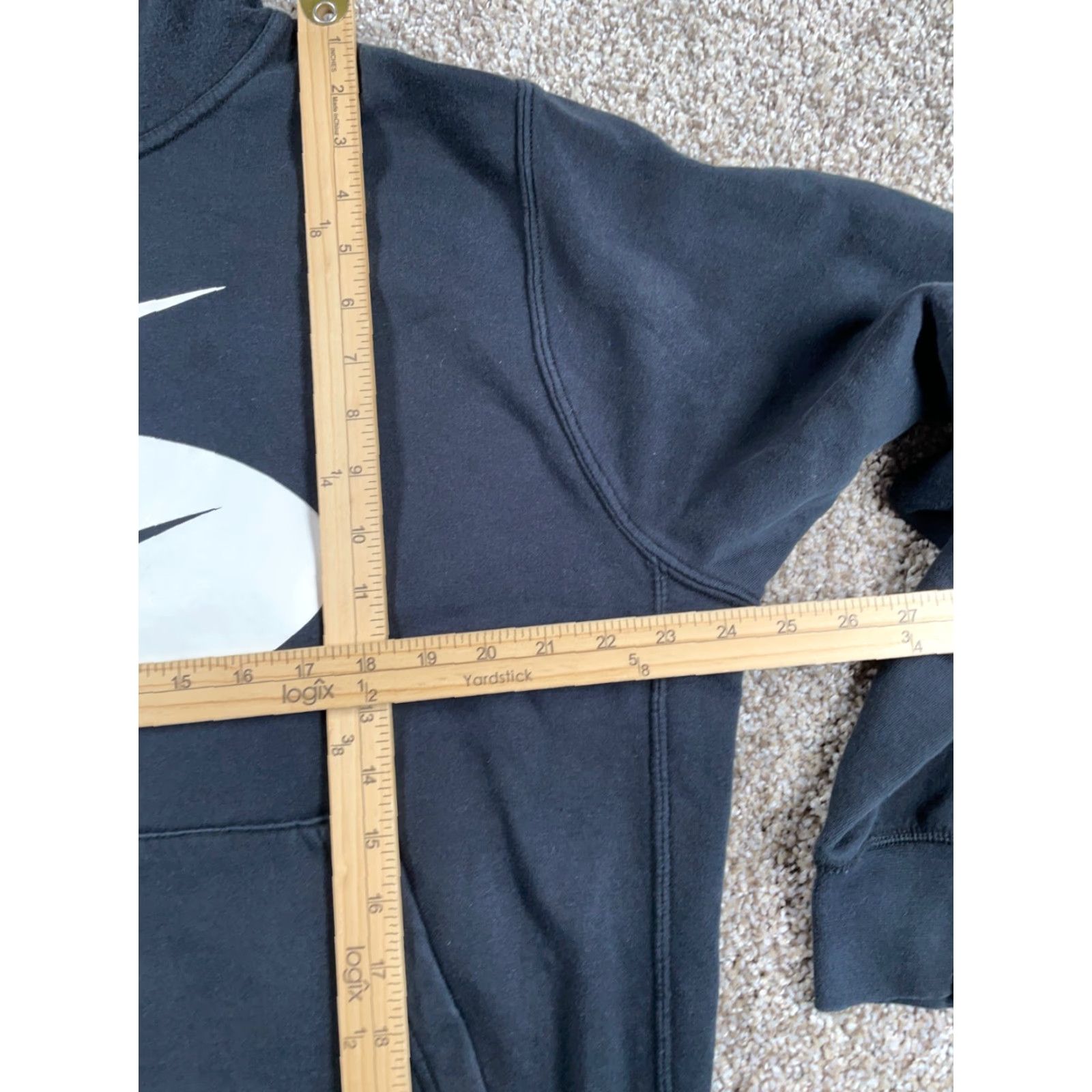 Nike Nike Hoodie Drawstring Double Swoosh Adult Large Black Sweatshirt DM5458-010 Size US L / EU 52-54 / 3 - 7 Thumbnail