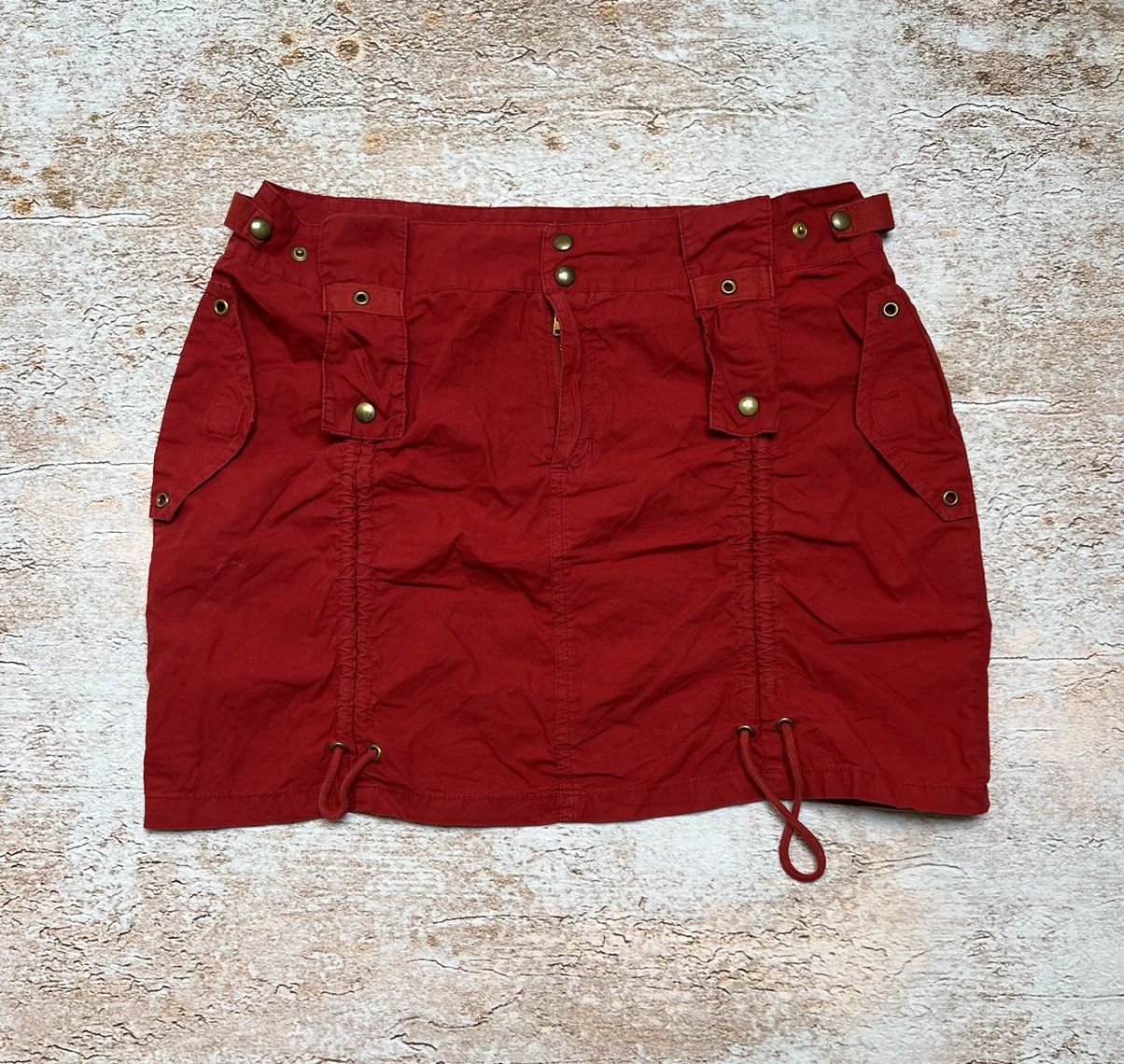 Japanese Brand × Vintage Vintage Japanese cargo mini skirt Size 28" / US 6 / IT 42 - 1 Thumbnail