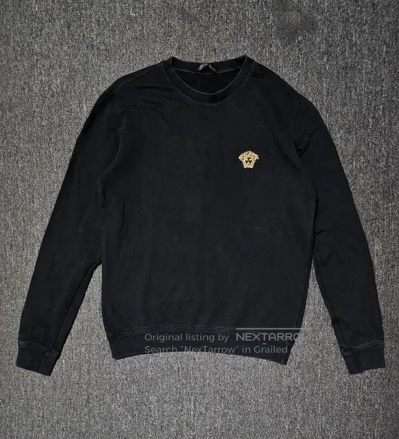 Versace Versace Men's Black Sweatshirt with Logo. Size US L / EU 52-54 / 3 - 1 Thumbnail