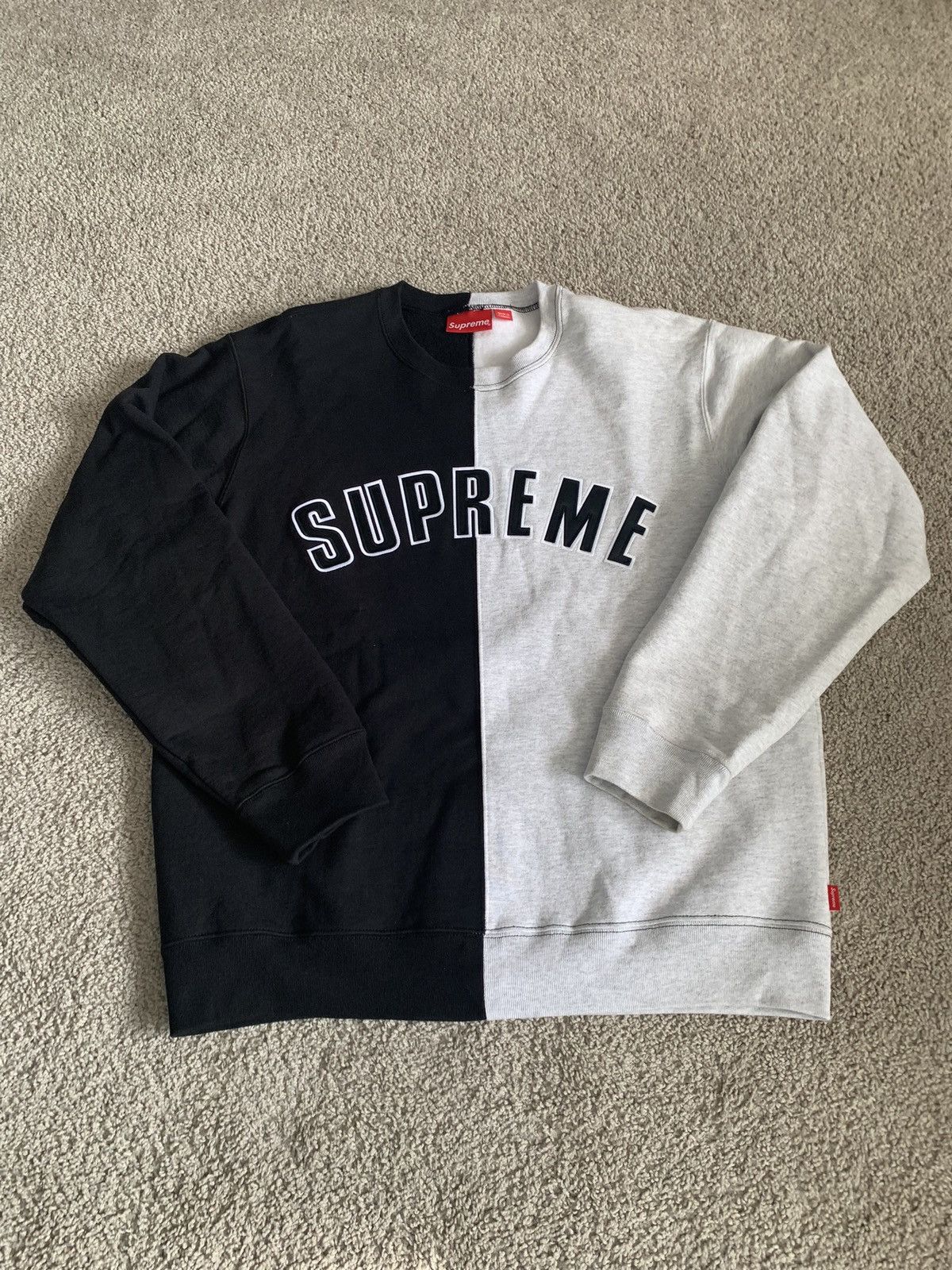 Supreme Split Crewneck | Grailed