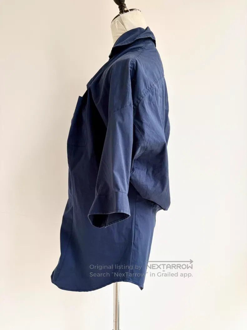 Vivienne Westwood Vivienne Westwood Blue asymmetrical cut short-sleeved shir Size L / US 10 / IT 46 - 5 Thumbnail
