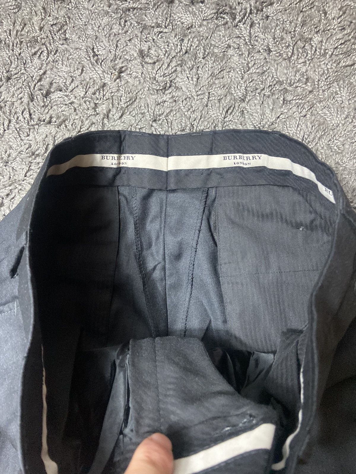 Burberry × Vintage BURBERRY BRIT 100% WOOL CASUAL SUIT CLASSIC BRITAIN LUXURY Size 50S - 10 Thumbnail