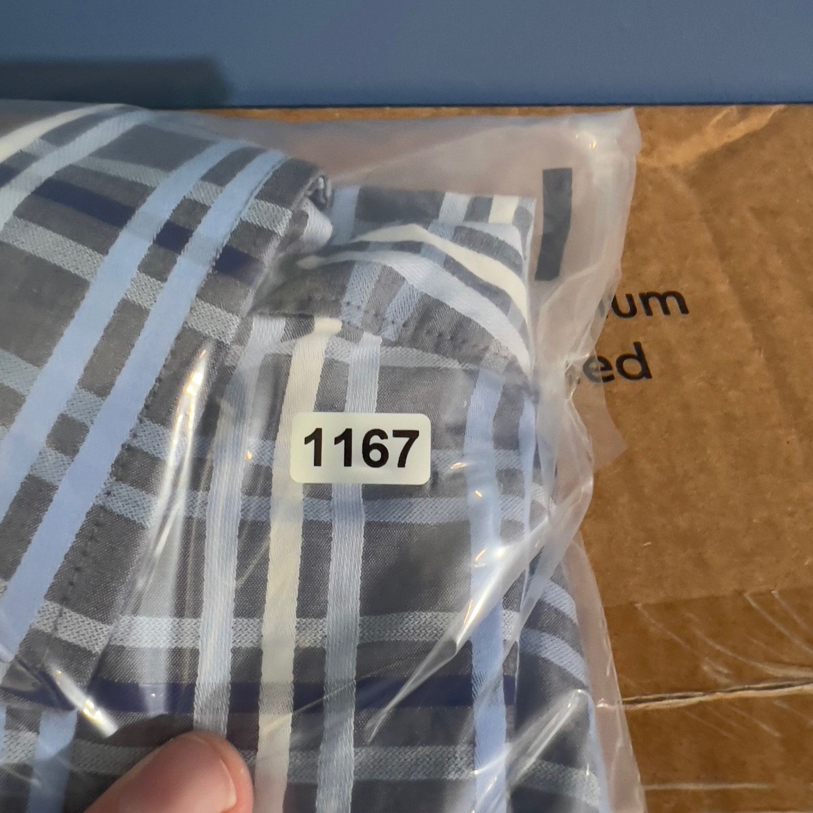Tasso Elba Tasso Elba Button Shirt Mens Large 16-16.5 Blues White Check Size US M / EU 48-50 / 2 - 13 Thumbnail