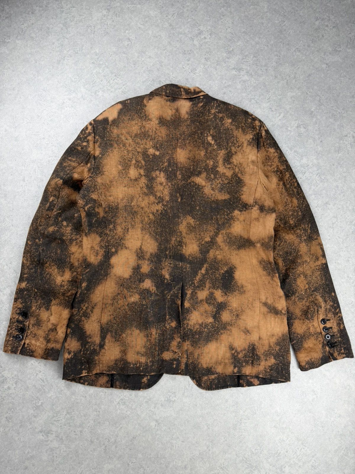 Dolce & Gabbana Dolce & Gabbana Linen Blazer Custom Bleach Wash Size 54 Size 44R - 14 Thumbnail