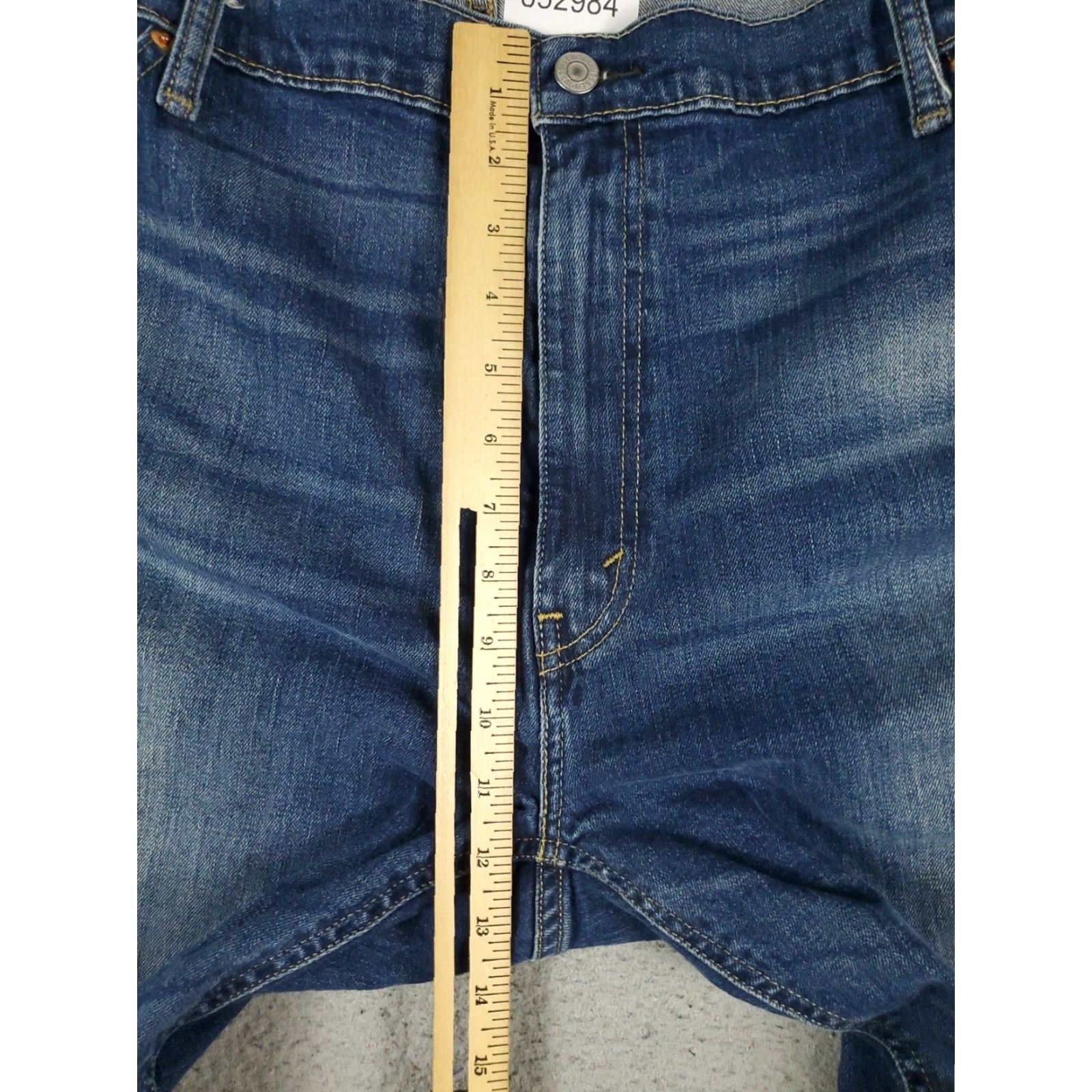 Levi's Levis Mens Blue 48x27 Athletic Fit Straight Leg Denim Jeans Pants Size US 32 / EU 48 - 3 Thumbnail
