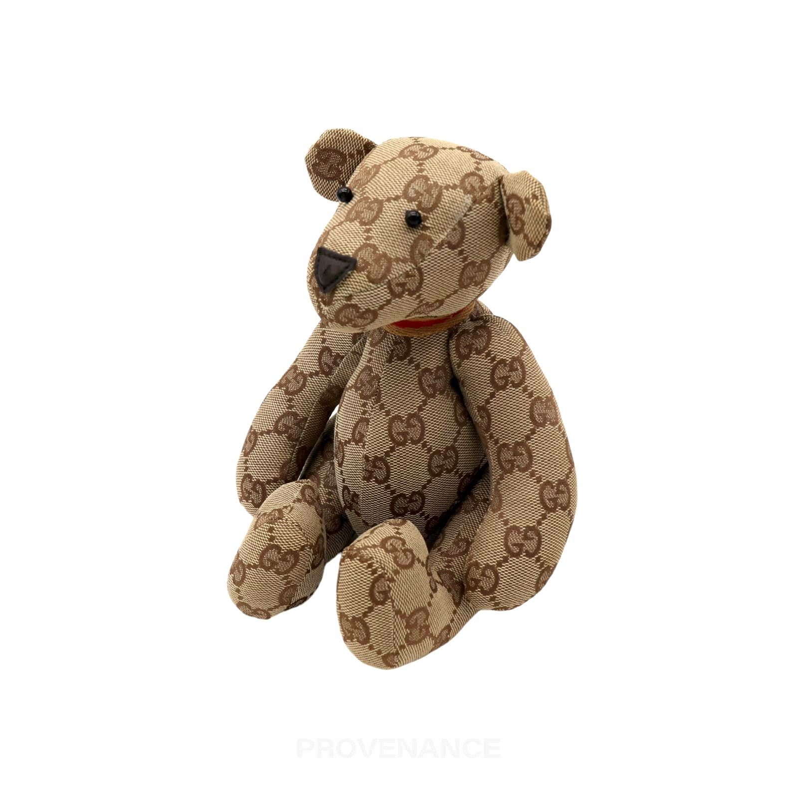 Gucci 🔴 Gucci Teddy Bear - GG Canvas Tan Size ONE SIZE - 2 Thumbnail
