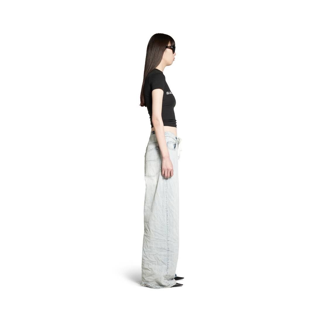 Balenciaga o1tr1nto0326 Activewear T-Shirt Fitted in Black Size S / US 4 / IT 40 - 3 Thumbnail