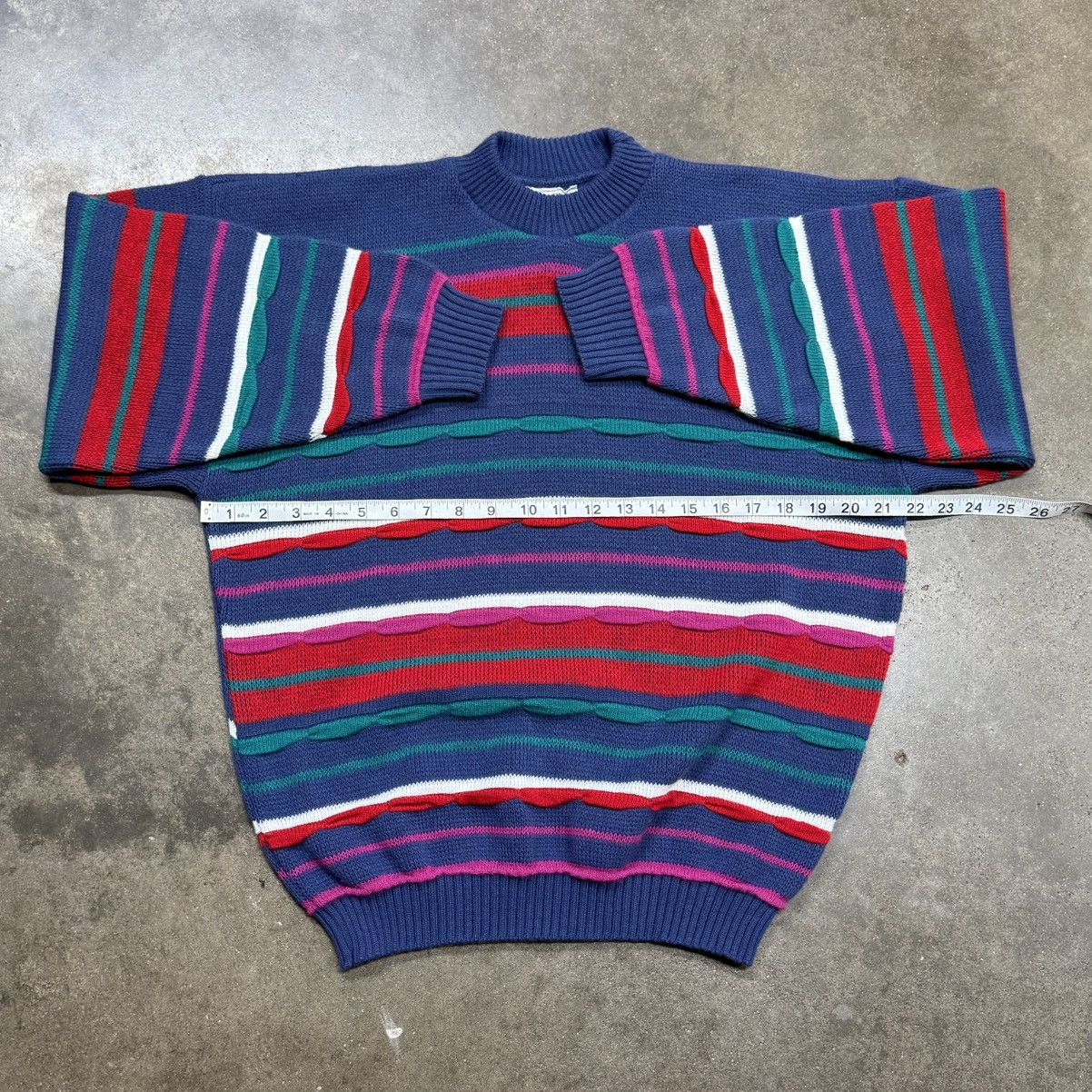 Cabin Creek Cabin Creek Coogi Style 3D Knit Sweater Vintage 90s Textured Size US XL / EU 56 / 4 - 5 Thumbnail