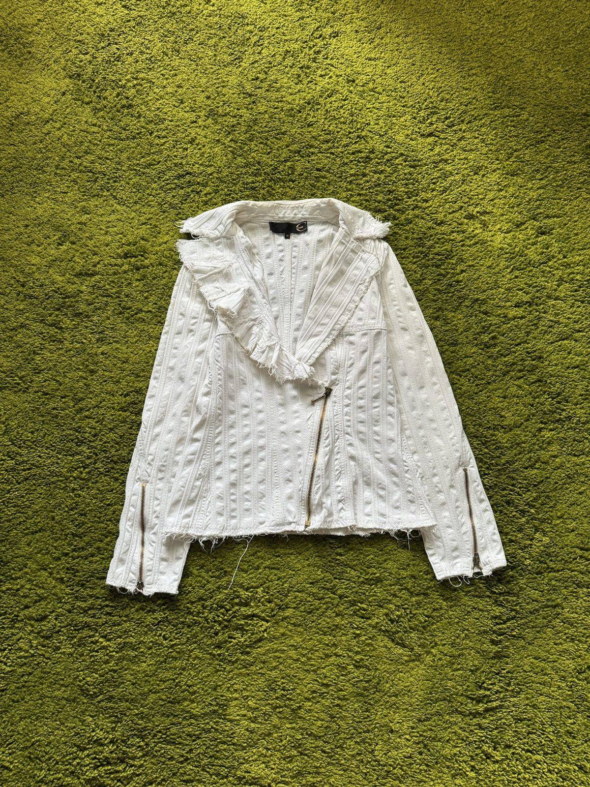 Just Cavalli 2000s vintage Y2K ribbed jacket