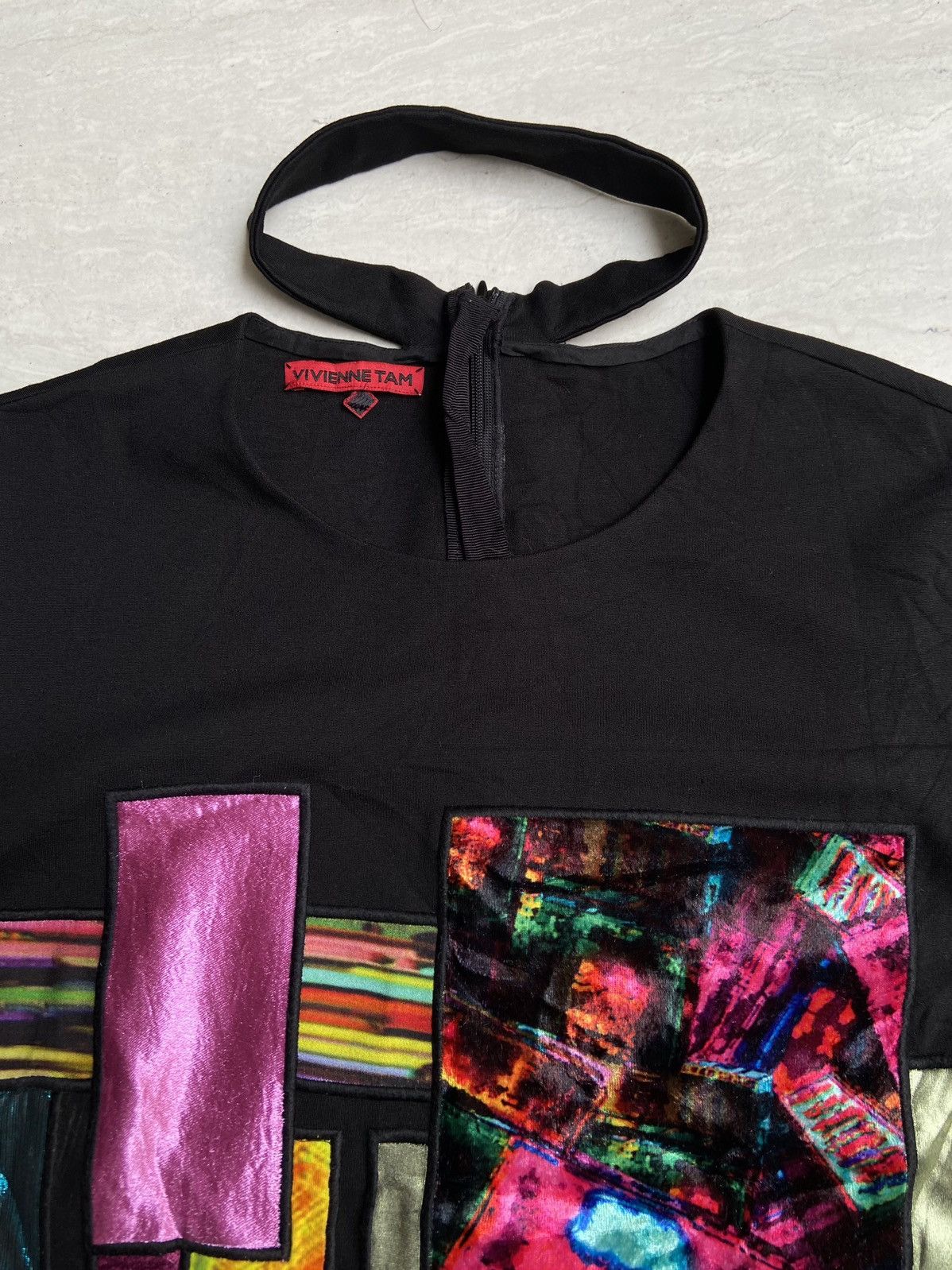 Vivienne Tam VIVIENNE TAM Black Motive Dress Size XS / US 0-2 / IT 36-38 - 4 Thumbnail
