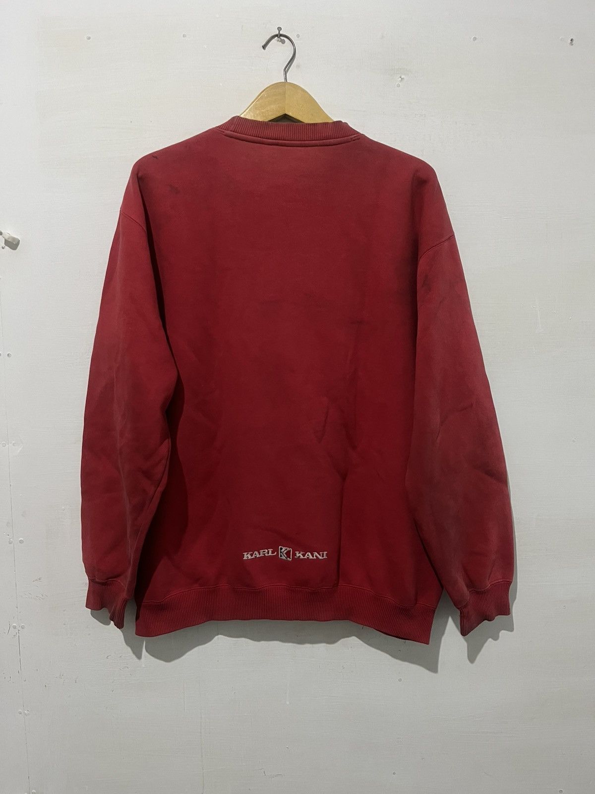 Karl Kani Japanese KarLKani 90’s red Sweater Sculptuared Size US XL / EU 56 / 4 - 6 Thumbnail