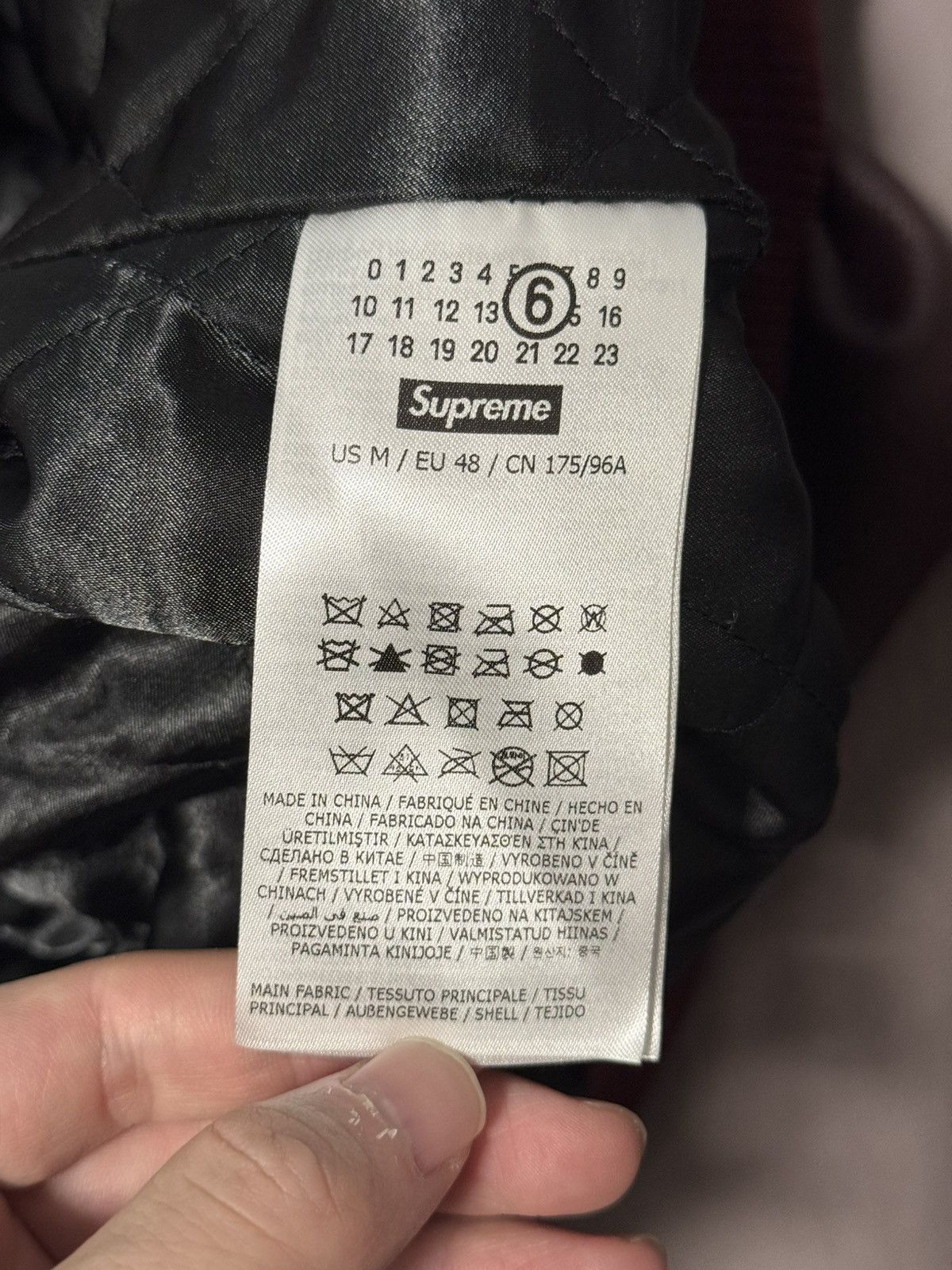Maison Margiela × Supreme Supreme mm6 maison margiela spilt varsity jacket Size US M / EU 48-50 / 2 - 8 Thumbnail