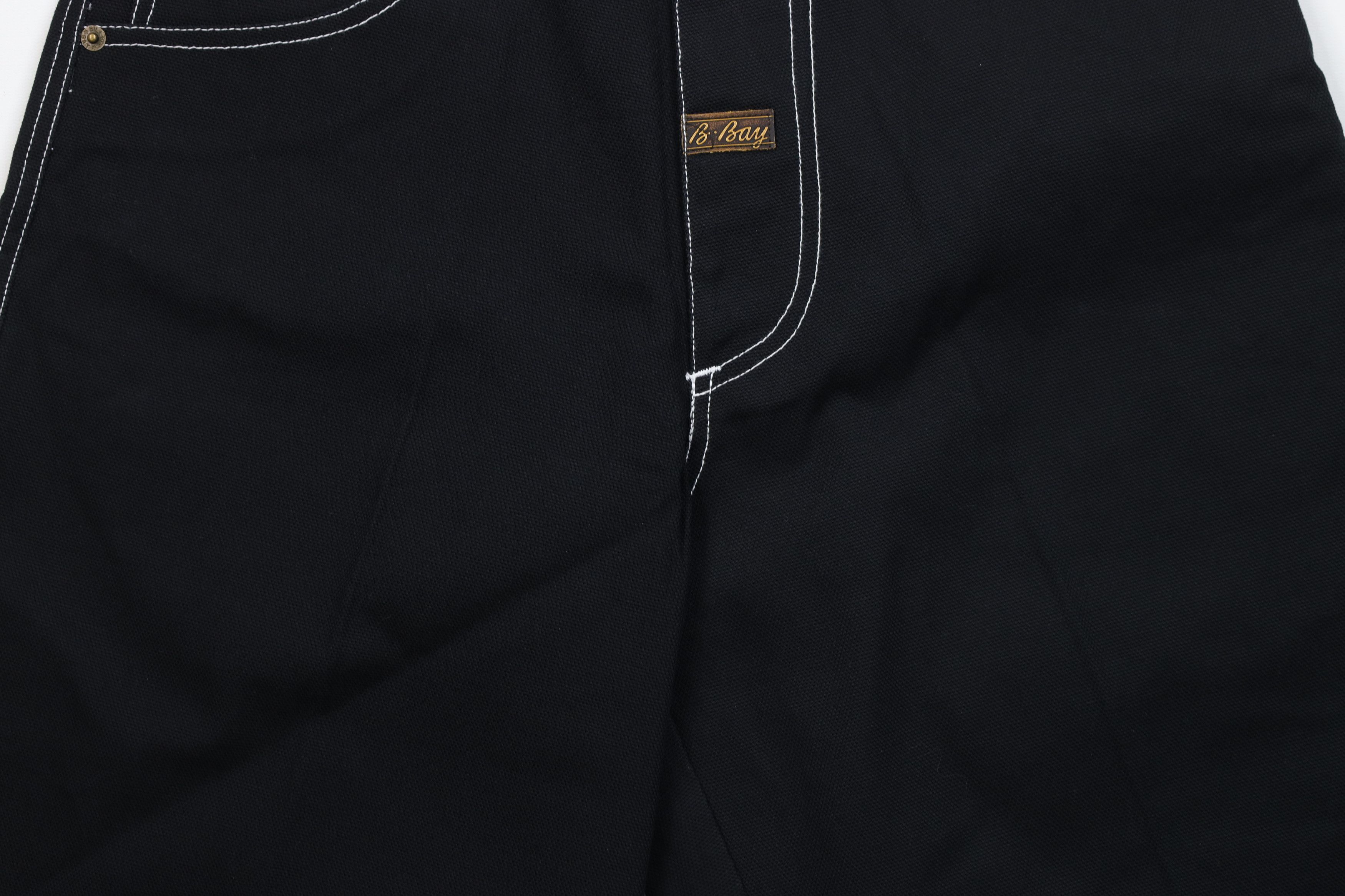 Vintage Deadstock Vintage 90s Streetwear Fit Canvas Shorts Black Size US 30 / EU 46 - 3 Thumbnail
