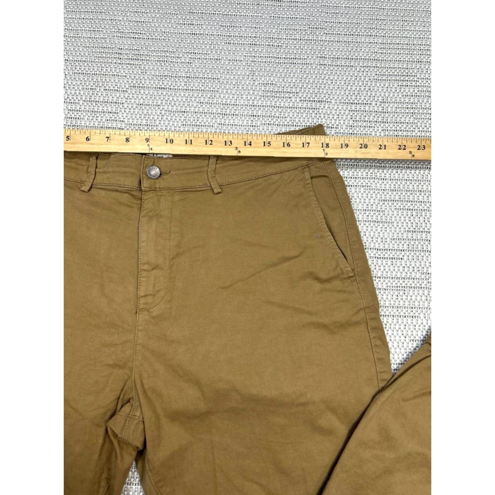 Flint And Tinder Flint And Tinder Pants Mens 36 Tan Brown Cotton Tapered Chino Casual Size US 36 / EU 52 - 5 Thumbnail