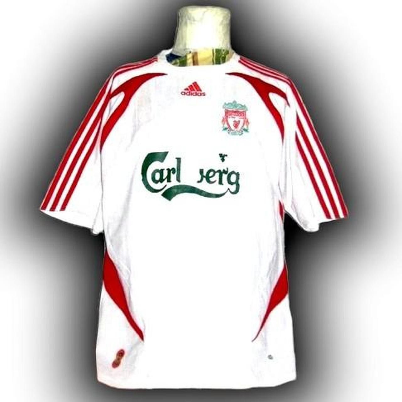 Adidas Fc Liverpool England 2007 2008 Away Shirt Jersey Size US XL / EU 56 / 4 - 2 Thumbnail