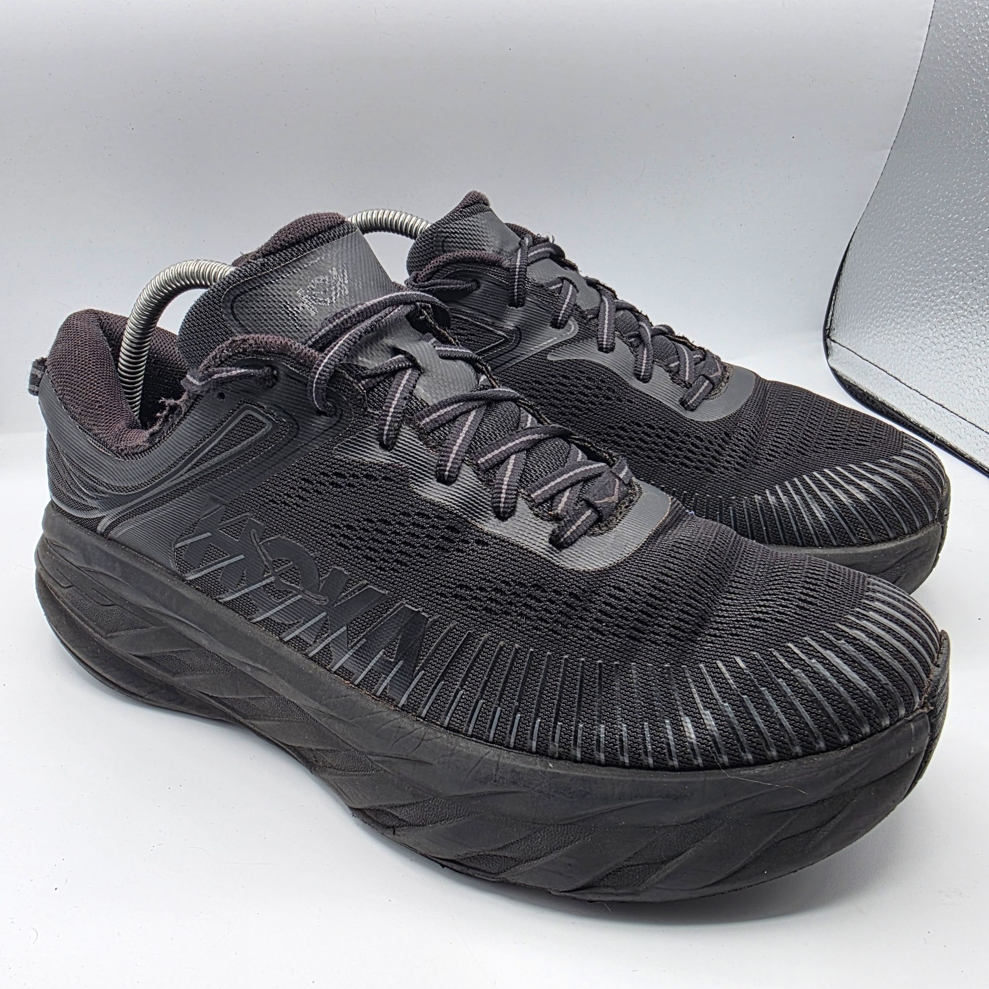 Hoka One One Bondi Mens Size 2E Wide Triple Black Athl