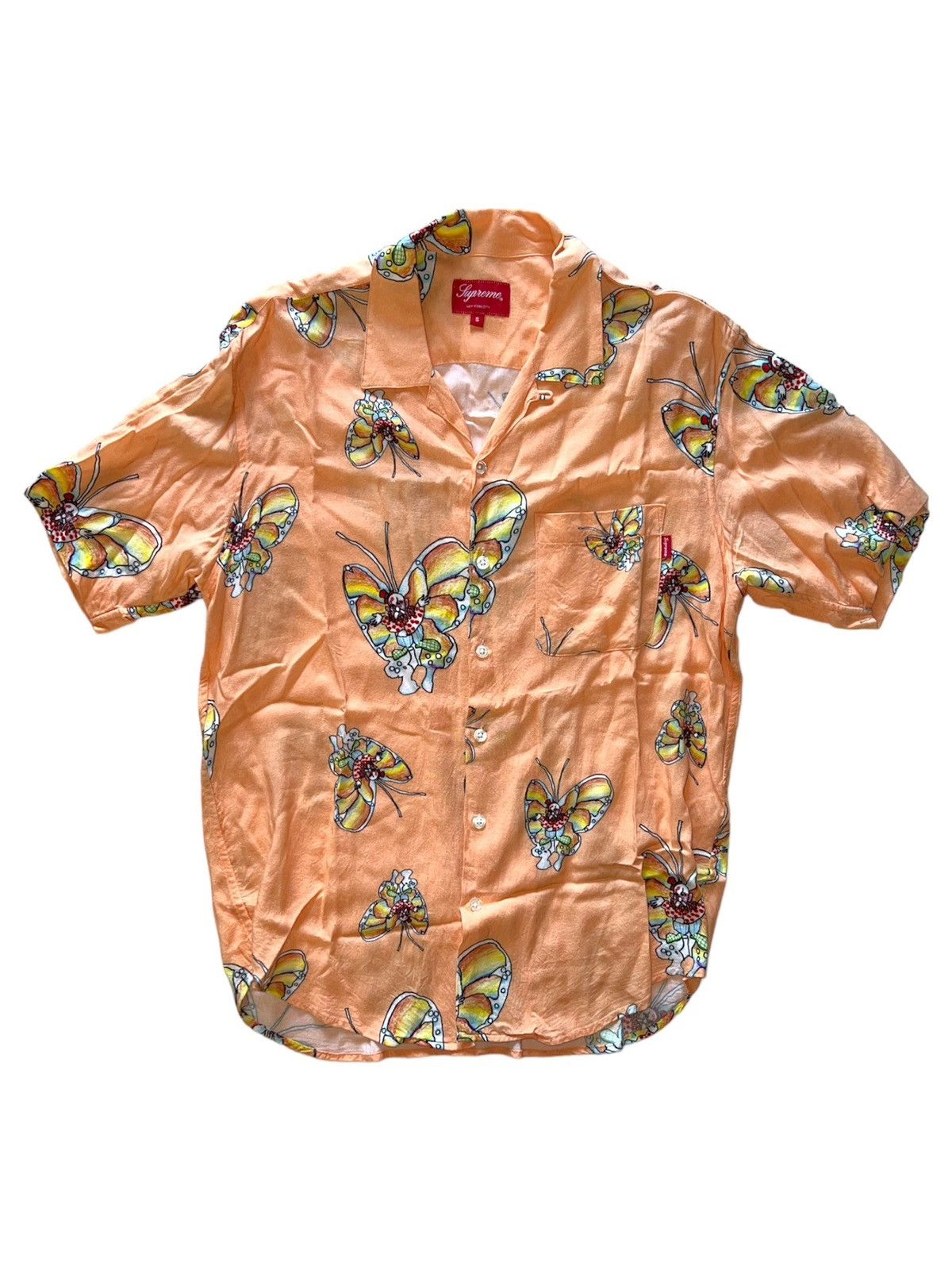 Supreme Gonz Butterfly Rayon Shirt SS16 Small