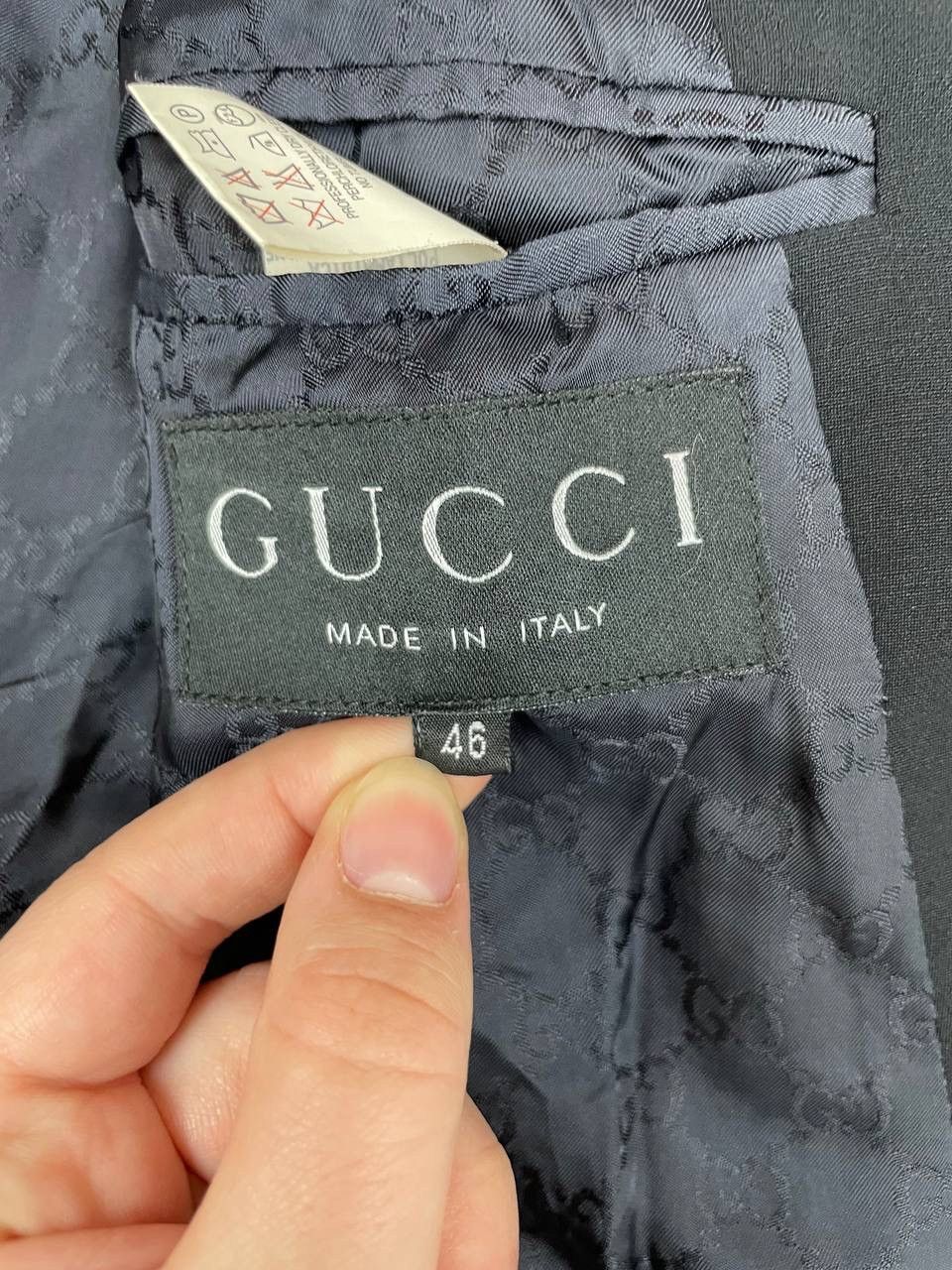 Gucci Gucci Mens Vintage Blazer Jacket Black Size XL Size 46S - 6 Thumbnail
