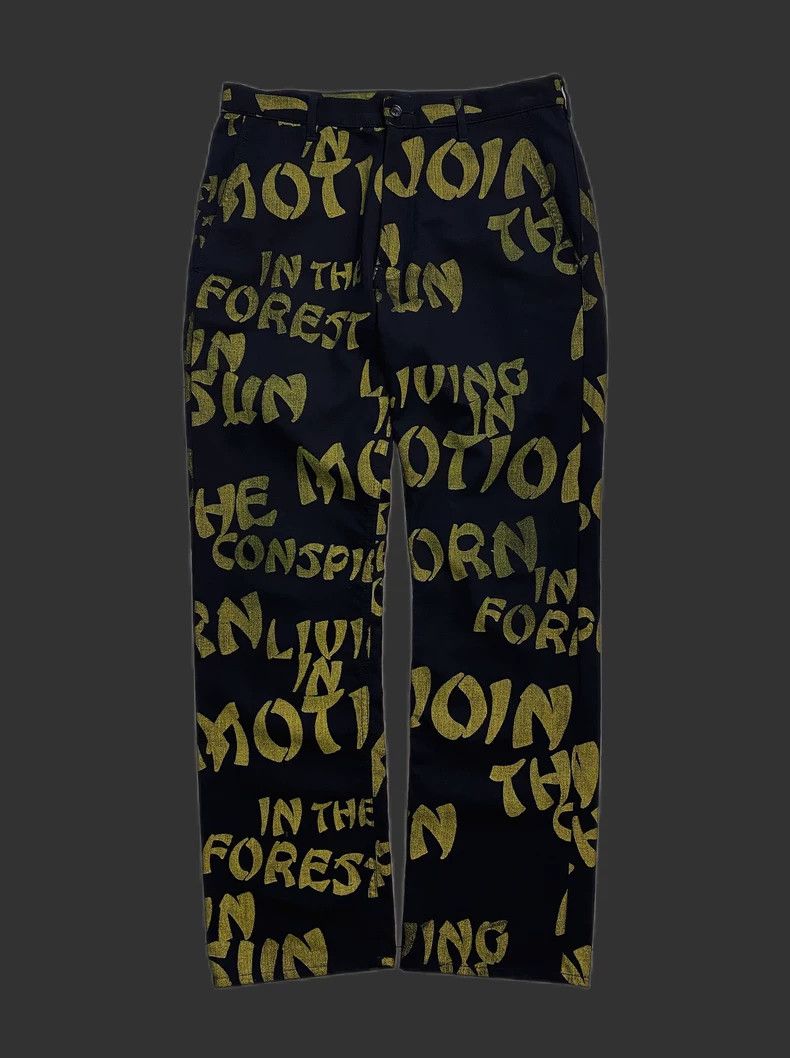 Comme des Garcons Comme Des Garcons SRock Reverse Printed Pants 2502-Nextarro Size US 28 / EU 44 - 1 Thumbnail